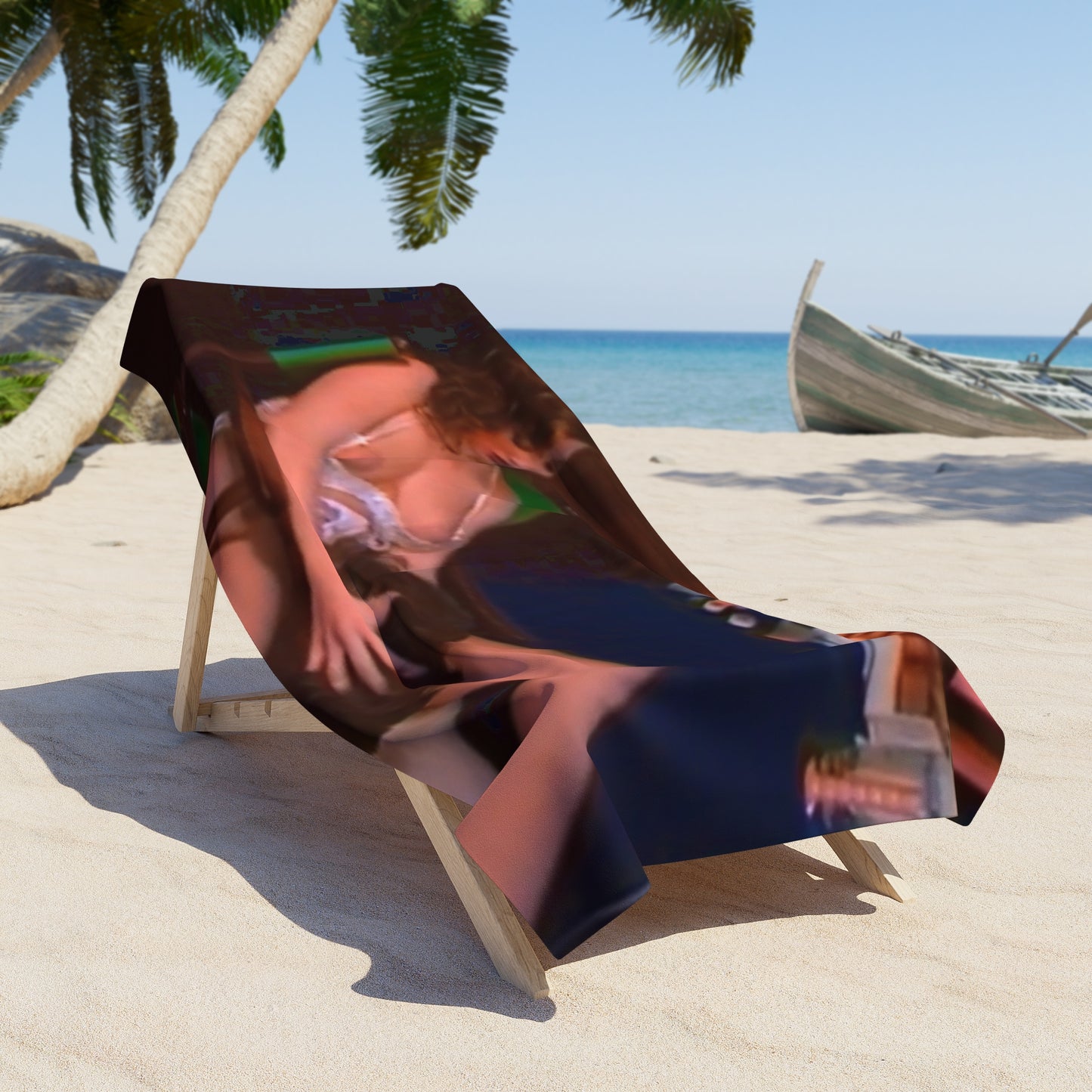 Beach Towel Traci Lords Nude Retro Porn Star
