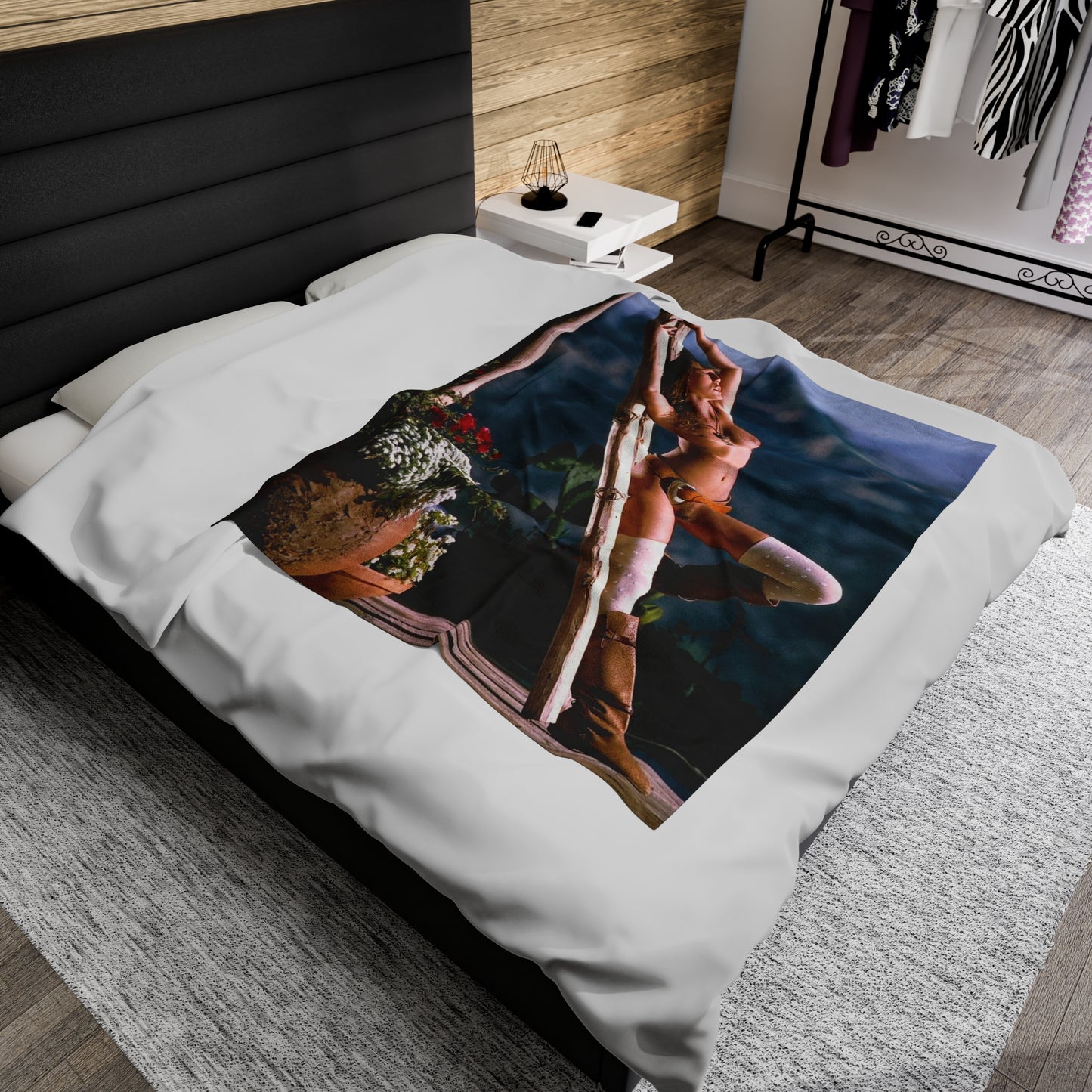 Velveteen Plush Blanket Pornstar Racquel Darrian Nude