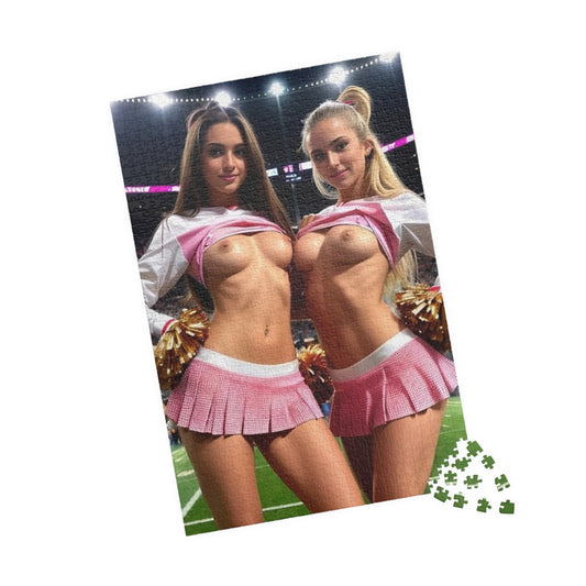 Puzzle (110, 252, 500, 1014-piece) Cute Nude Cheerleaders #1