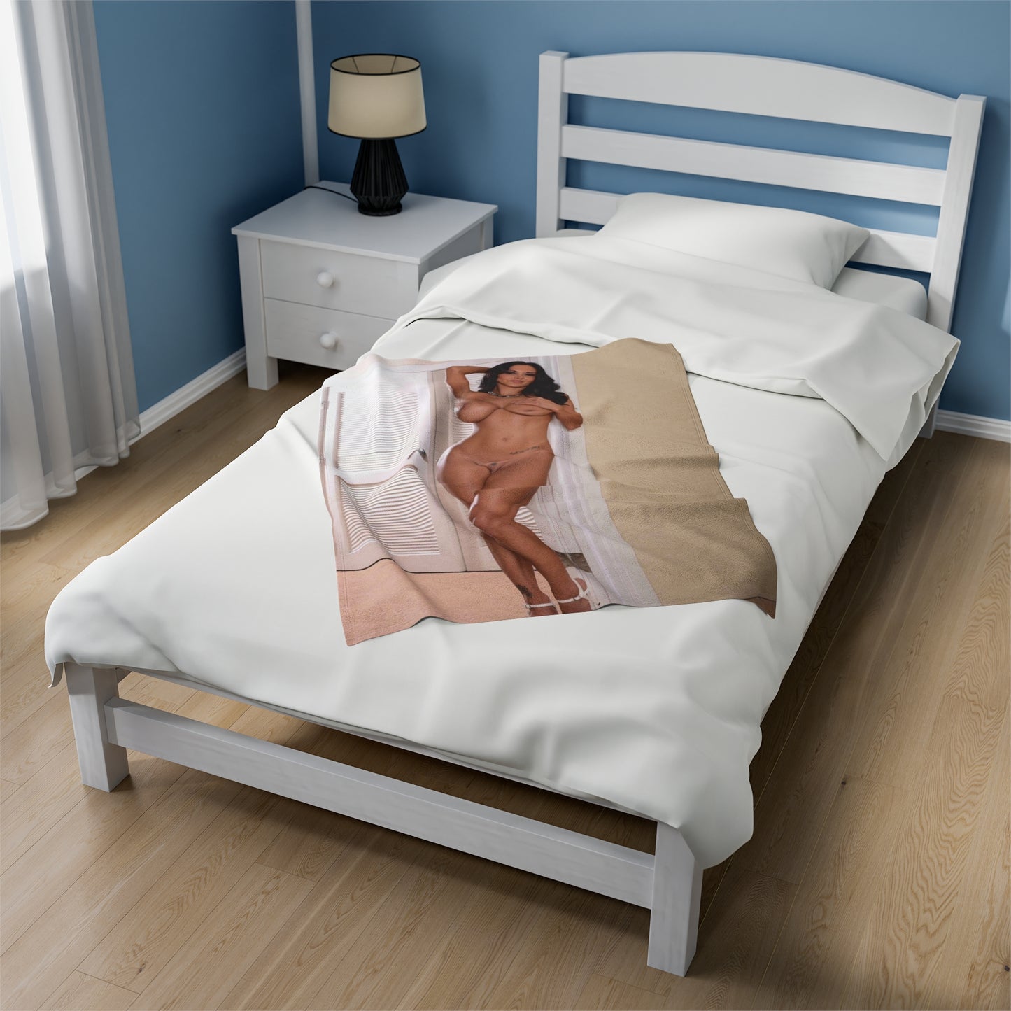 Velveteen Plush Blanket Ava Addams Nude