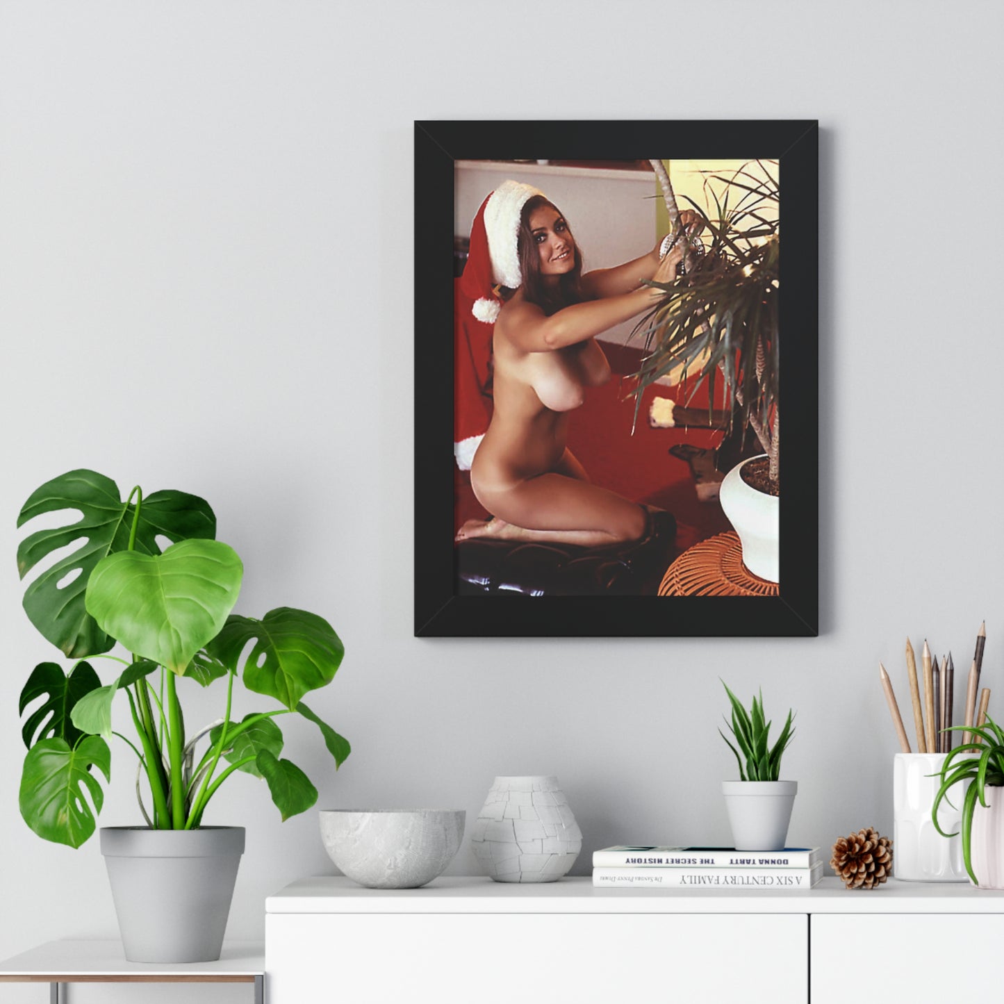 Framed Vertical Poster Playboy Playmate Cynthia Myers Nude