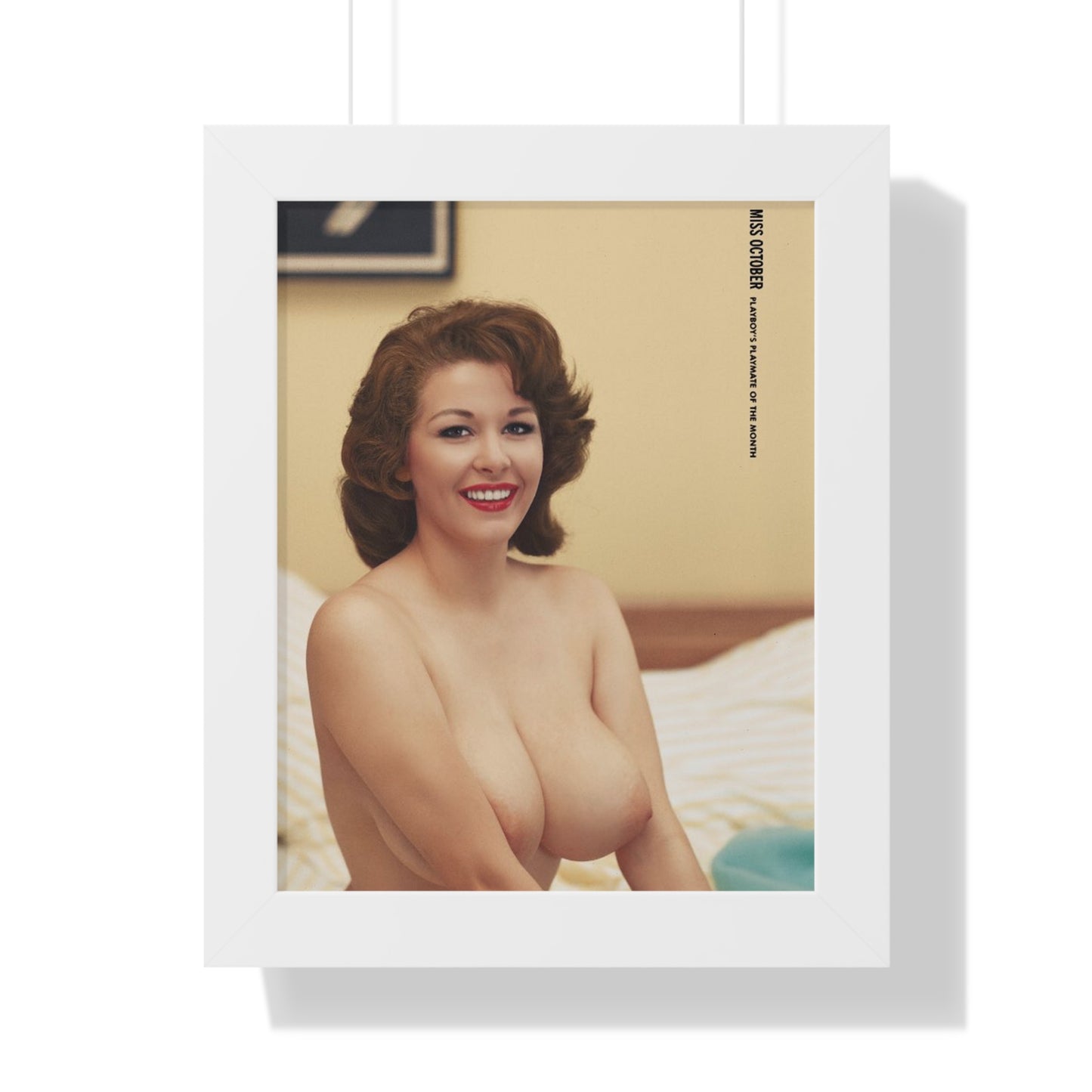 Framed Vertical Poster Playboy Playmate October 1959 Elaine Reynolds