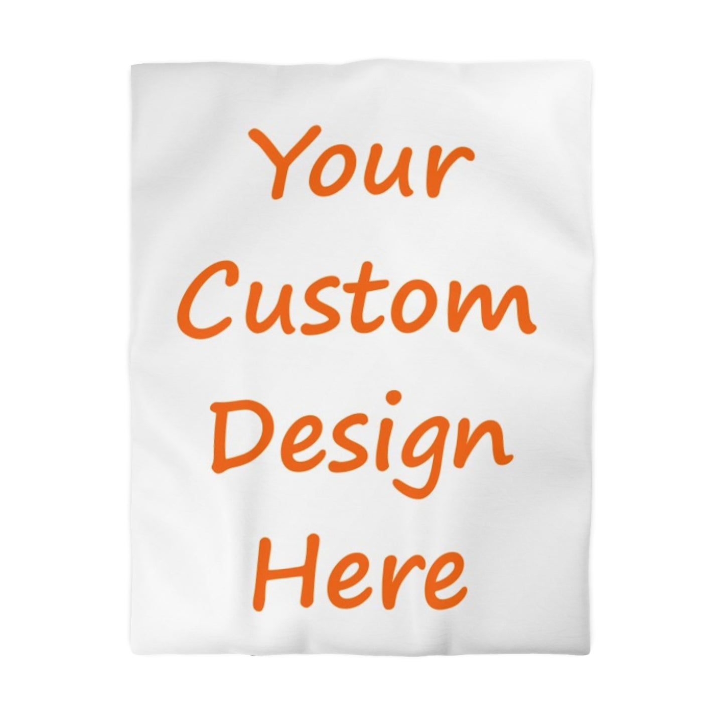 Microfiber Duvet Cover Custom Purchase & Message Artwork! No Limits!
