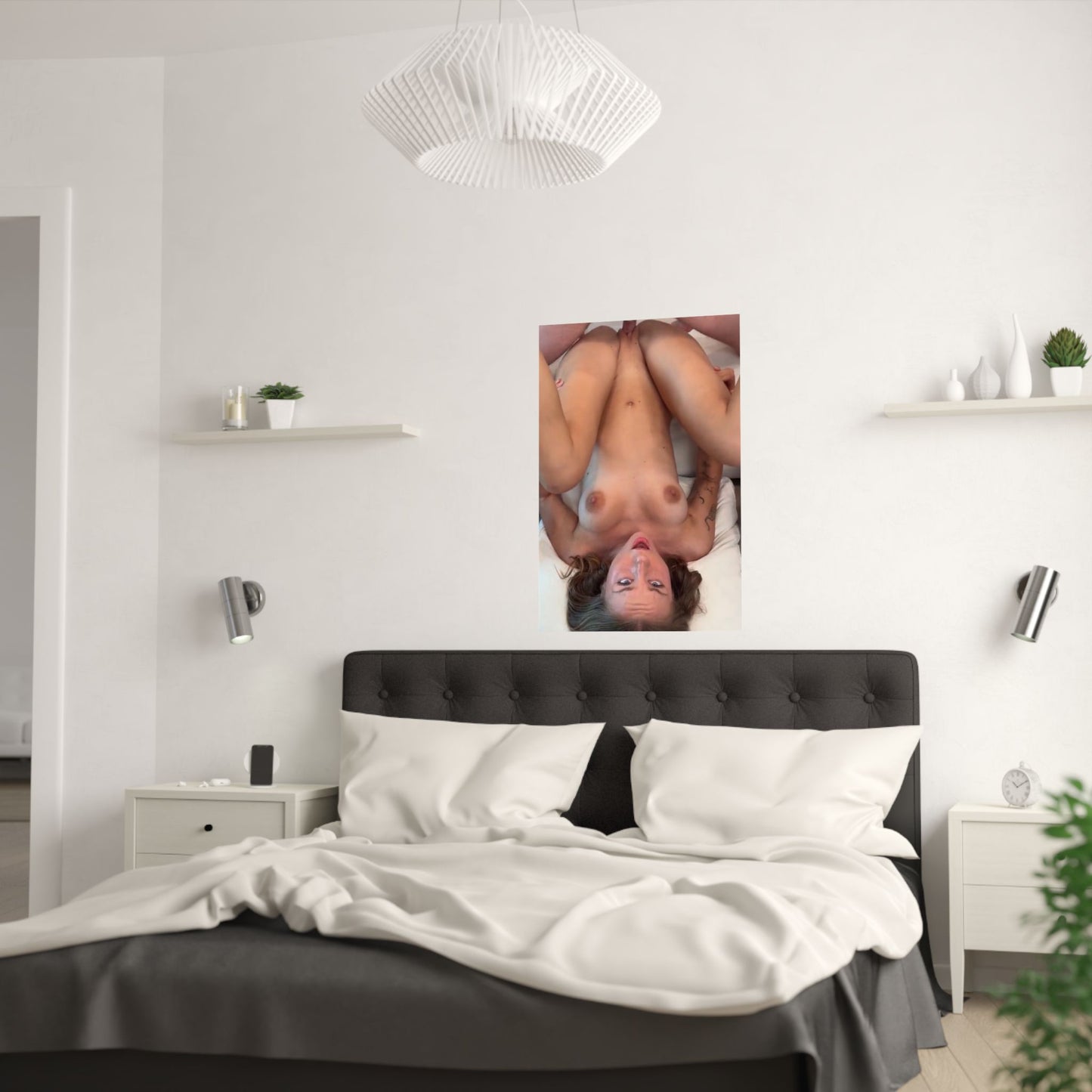 Satin Posters (210gsm) Cute Teen Pounded upside down