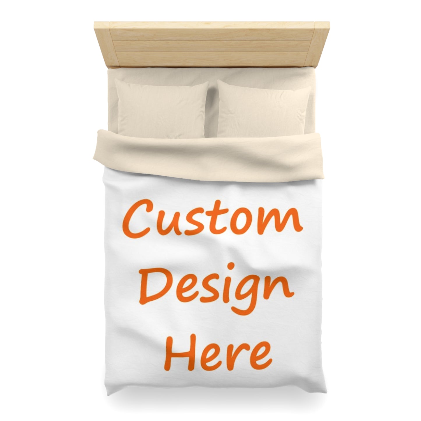 Microfiber Duvet Cover Custom Purchase & Message Artwork! No Limits!