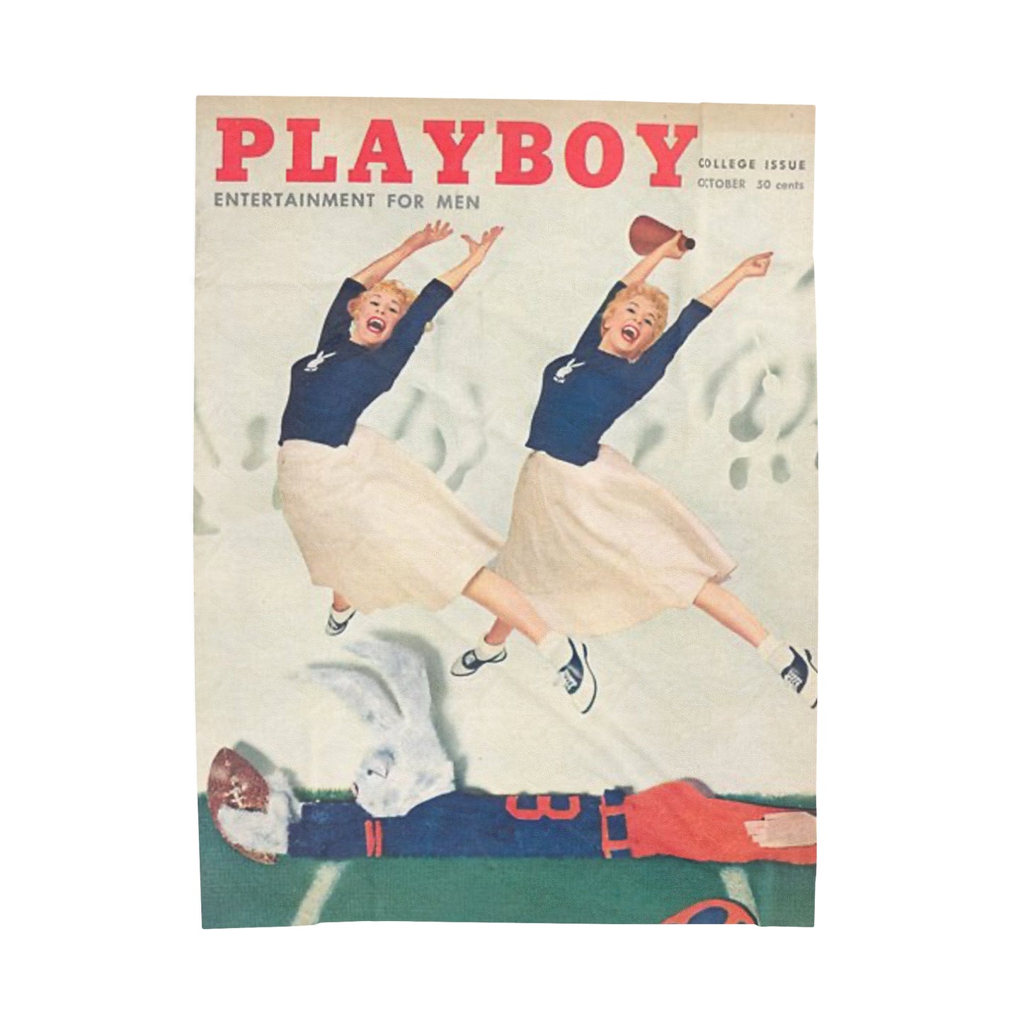 Velveteen Plush Blanket Play Boy Cover October 1956