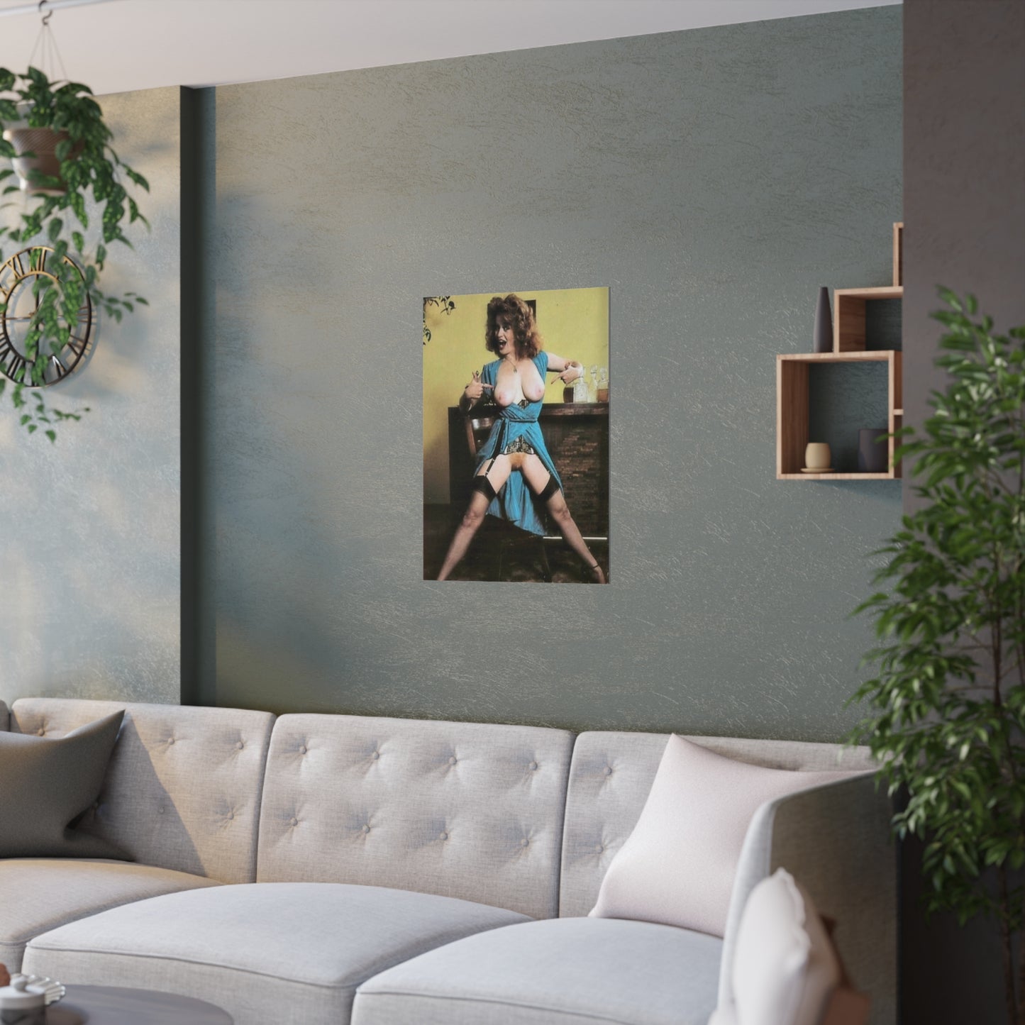 Satin Posters (210gsm) Retro Pornstar Lisa De Leeuw Nude