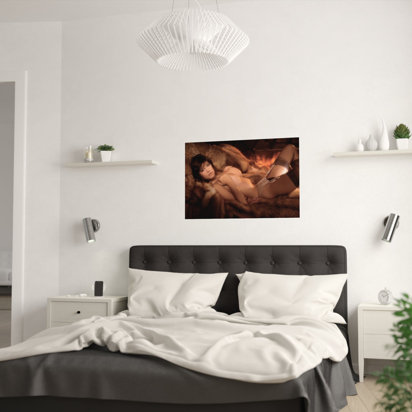 Satin Posters (210gsm) Playboy Playmate February 1984 Justine Greiner