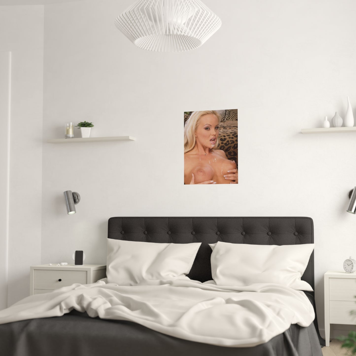 Satin Posters (210gsm) Retro Adult Star Sylvia Saint Nude