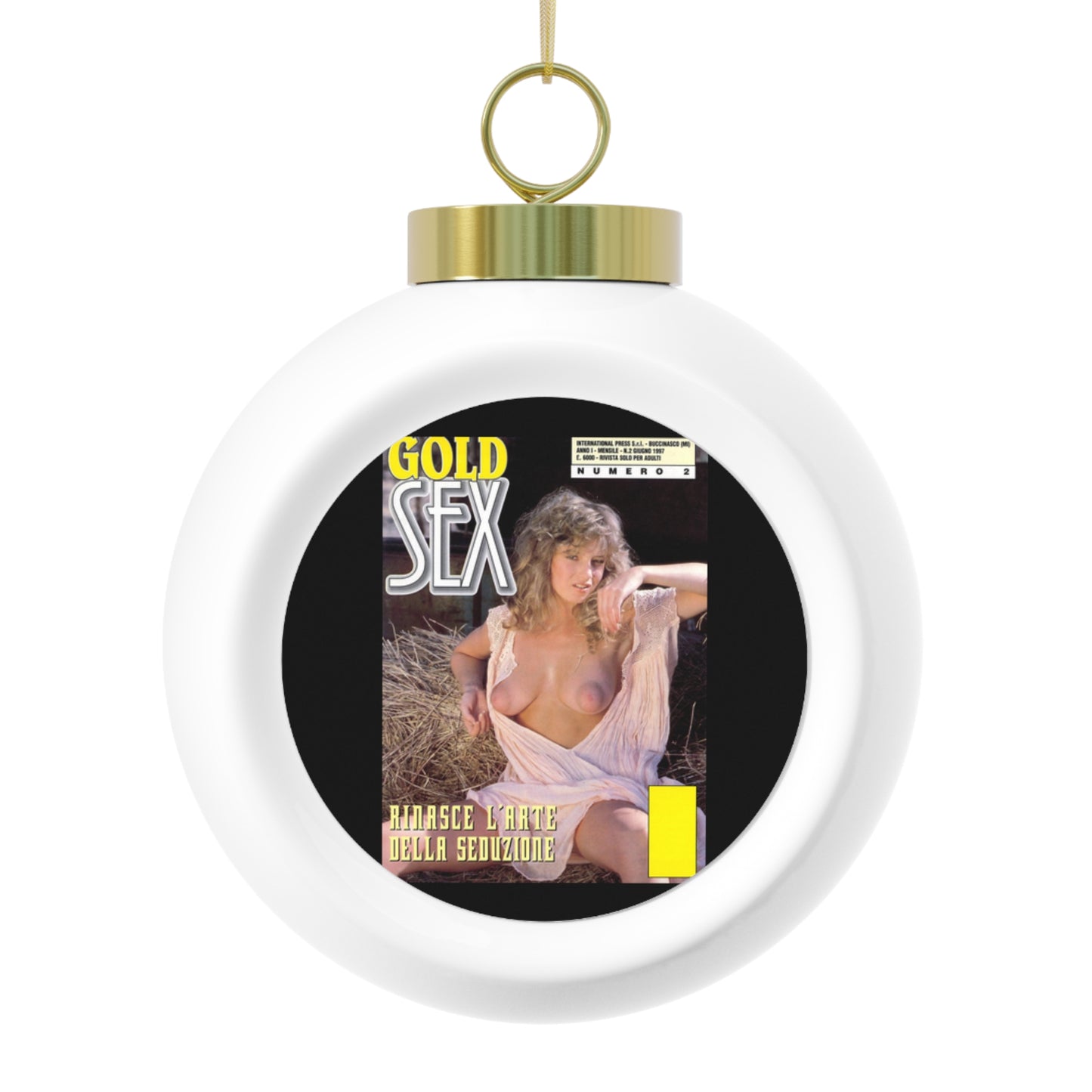 Christmas Ball Ornament Traci Lords Magazine Cover