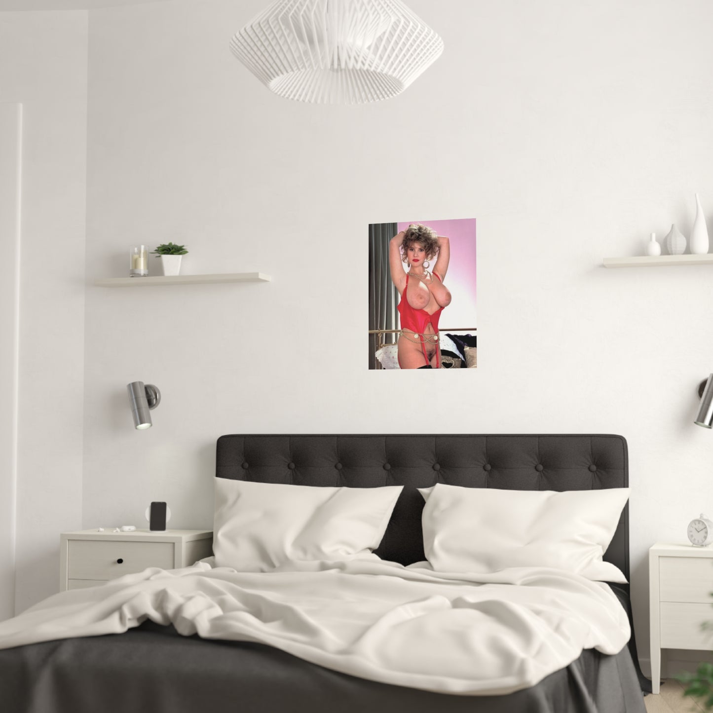 Satin Posters (210gsm) Retro Adult Star Tracy West Nude
