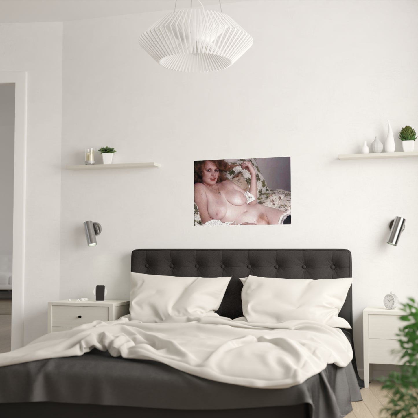 Satin Posters (210gsm) Retro Pornstar Lisa De Leeuw Nude