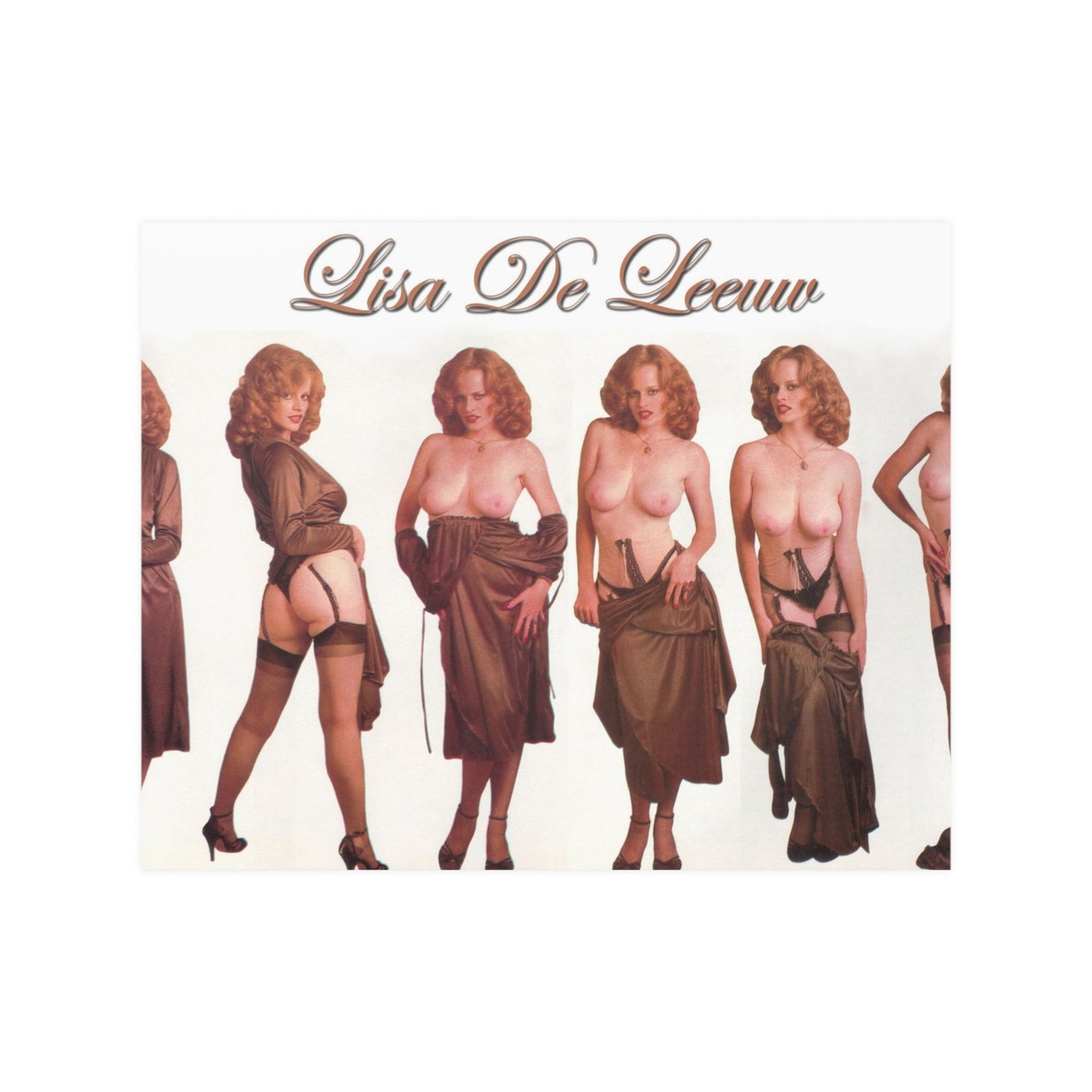 Satin Posters (210gsm) Retro Pornstar Lisa De Leeuw Nude