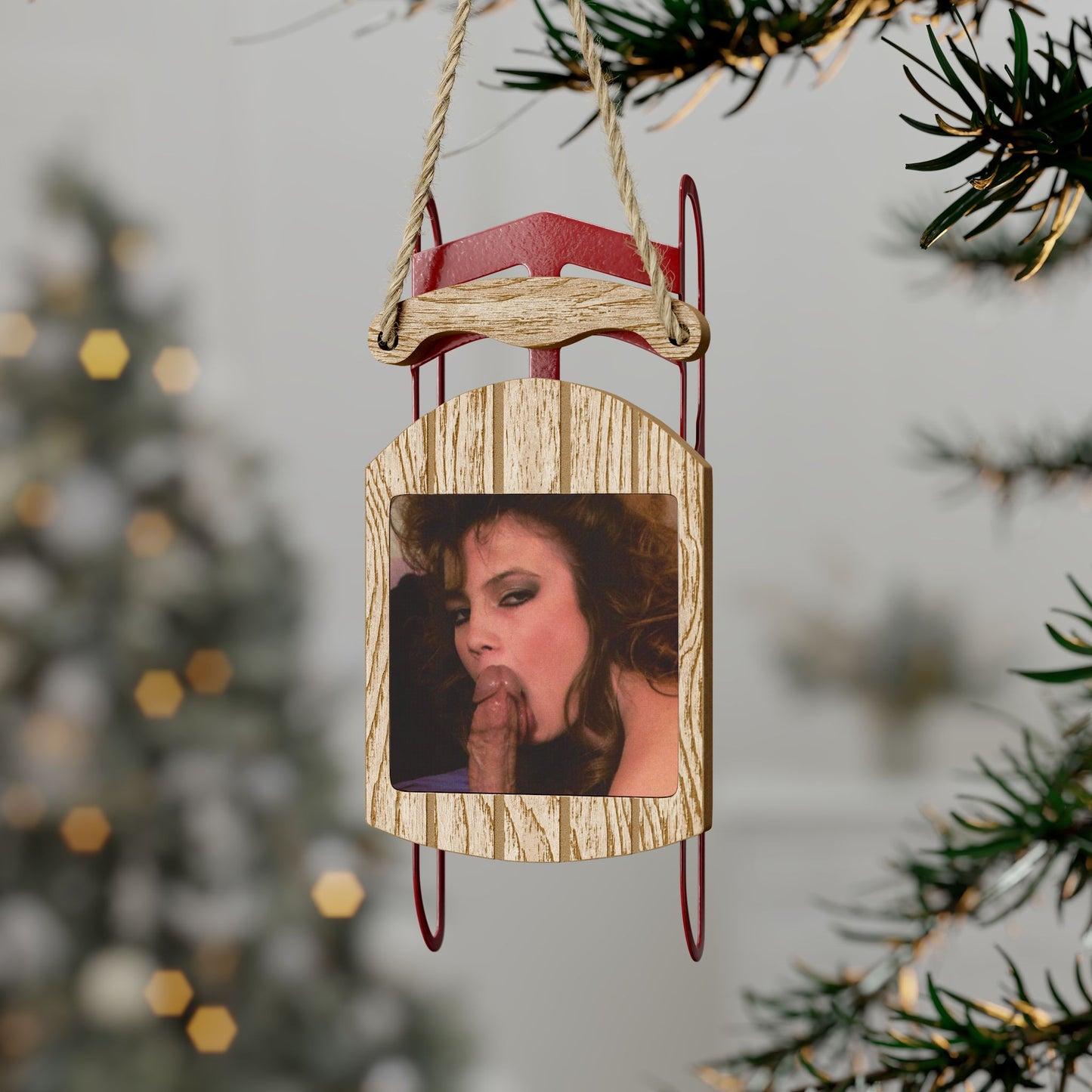 Sled Ornaments Retro Pornstar Traci Lords Nude
