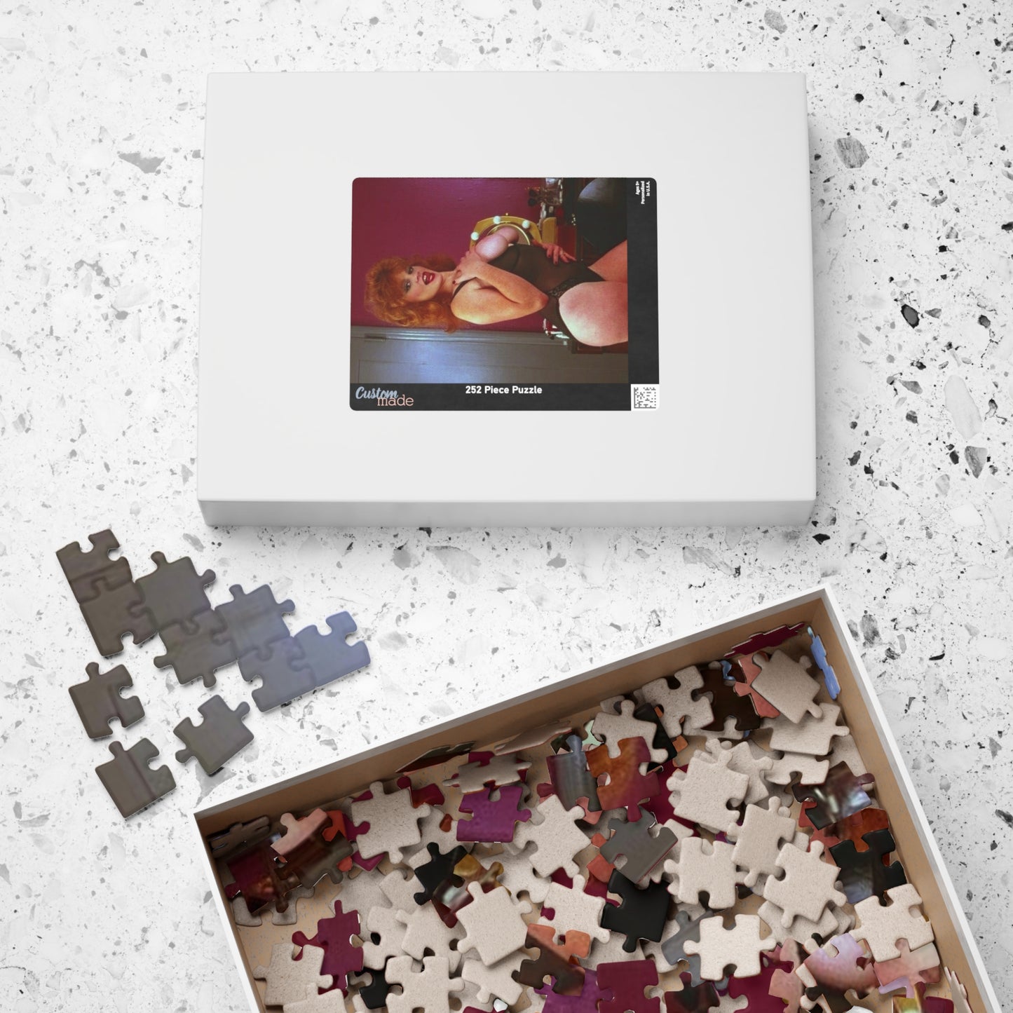Puzzle (110, 252, 520, 1014-piece) Retro Pornstar Lisa De Leeuw Nude