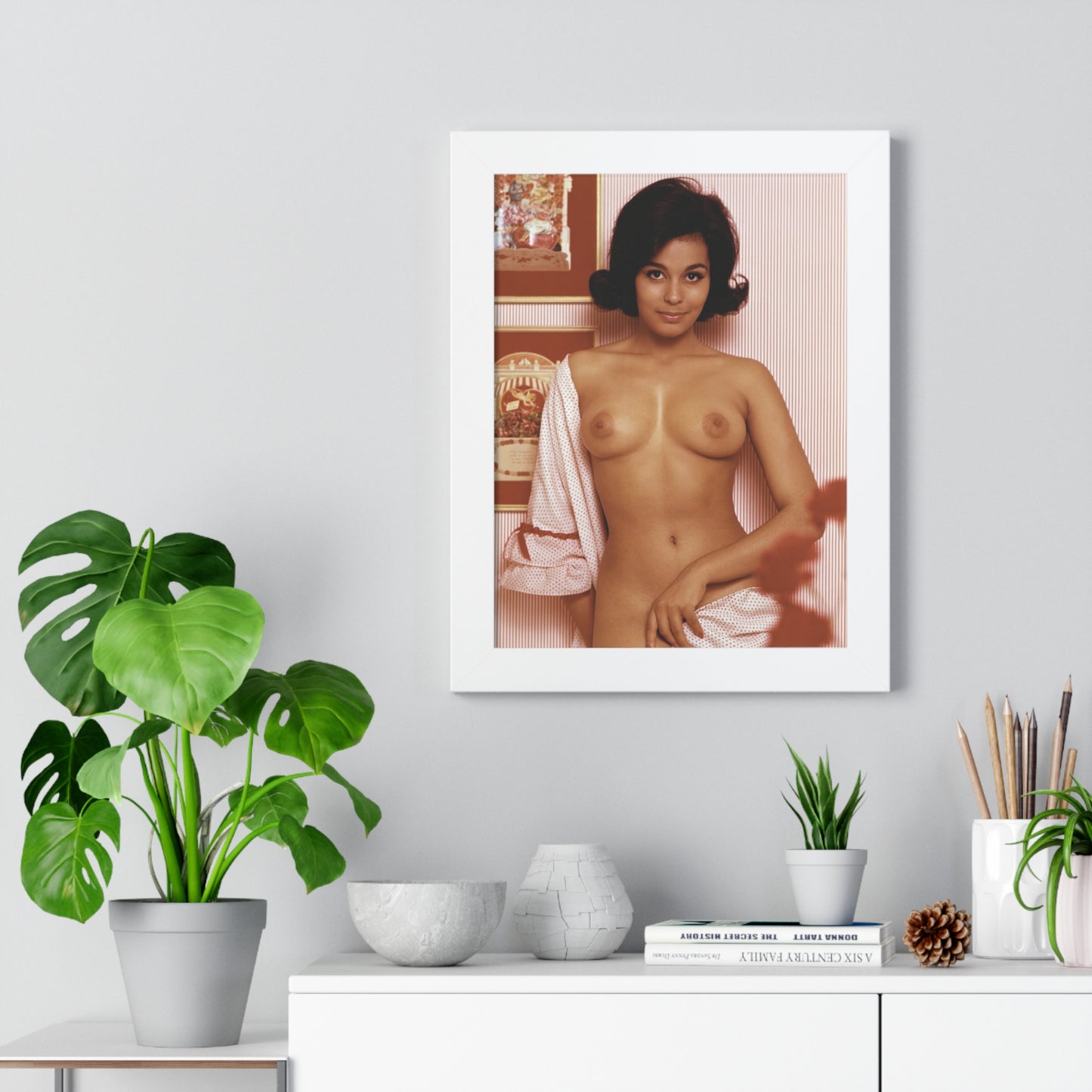 Framed Vertical Poster Playboy Playmate March 1965 Jennifer Jackson