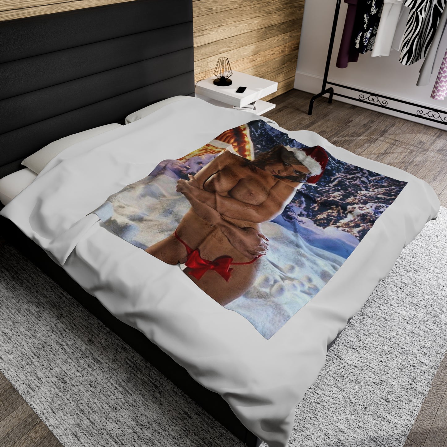 Velveteen Plush Blanket Nude Christmas Pornstars