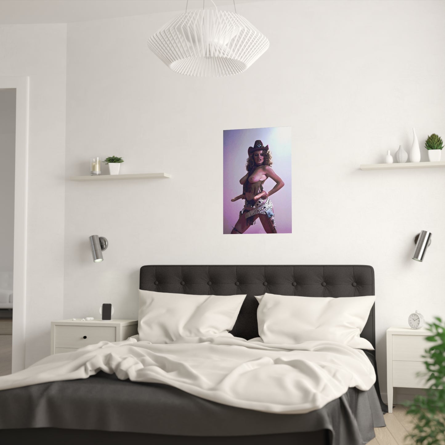 Satin Posters (210gsm) Retro Pornstar Lisa De Leeuw Nude