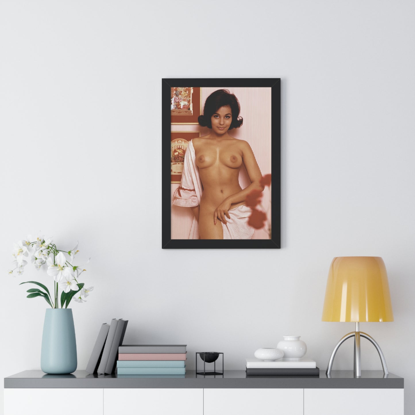 Framed Vertical Poster Playboy Playmate March 1965 Jennifer Jackson