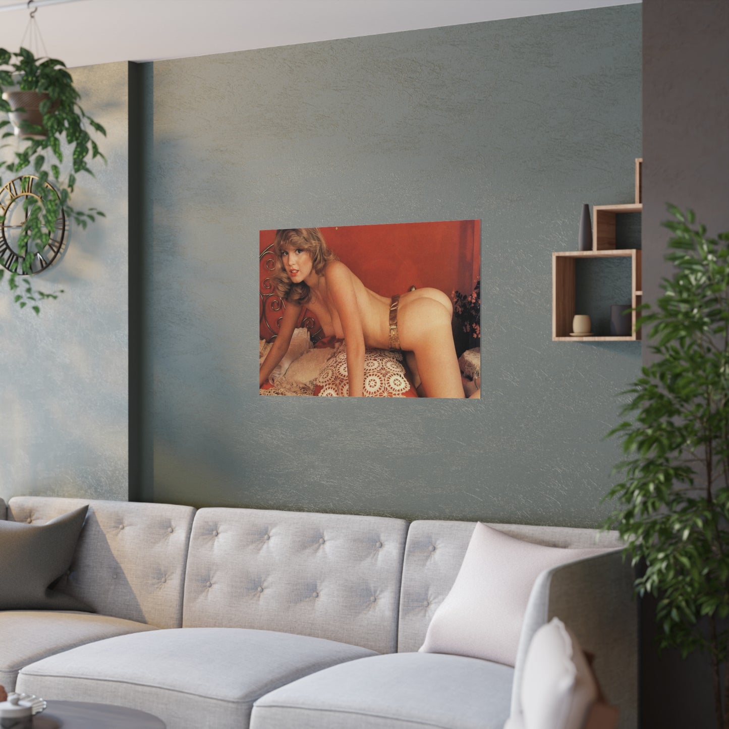 Satin Posters (210gsm) Retro Pornstar Shauna Grant Nude