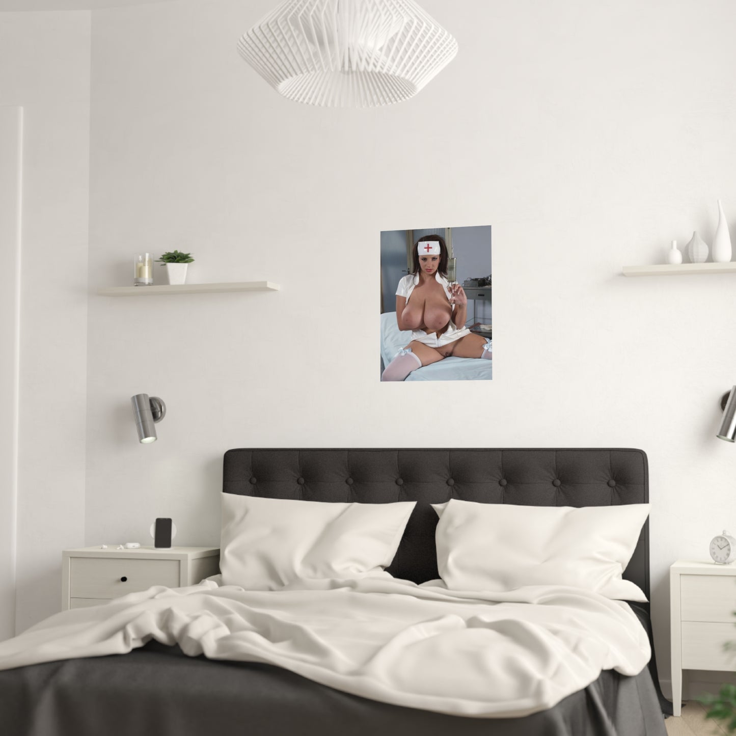 Satin Posters (210gsm) Sexy Nude Nurse