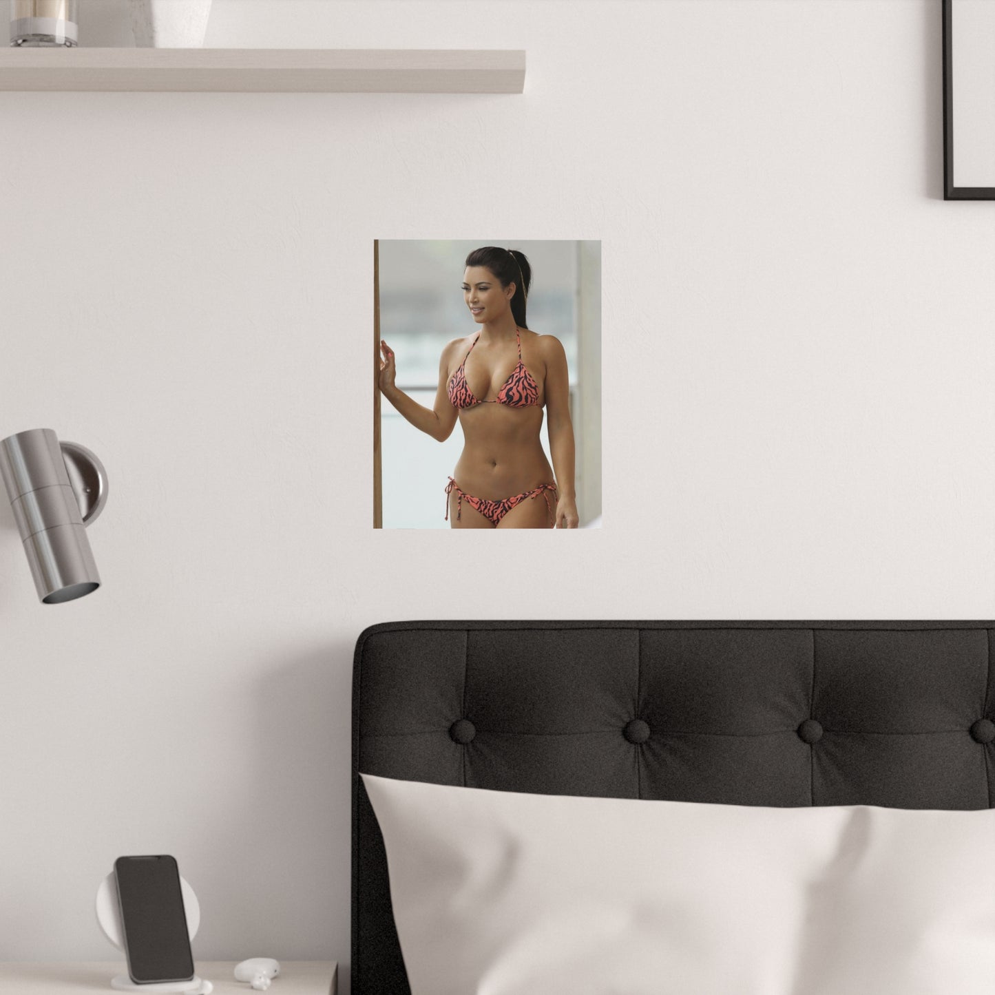 Satin Posters (210gsm) Kim Kardashian Bikini