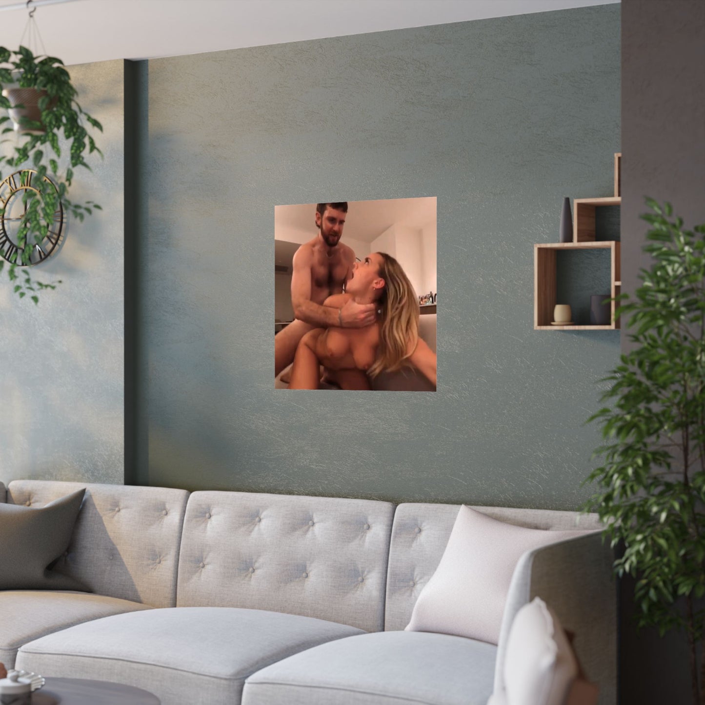 Satin Posters (210gsm) Blonde Teen Getting it Rough