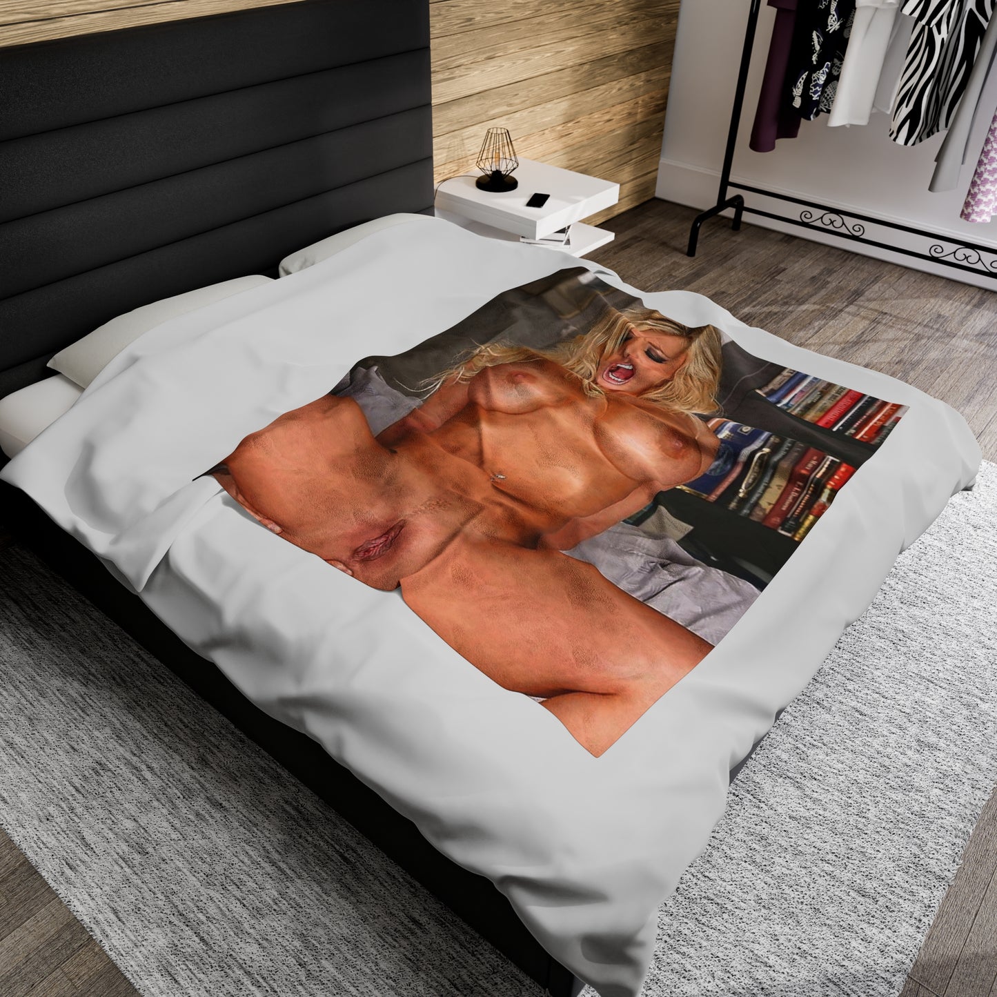 Velveteen Plush Blanket Shyla Stylez Nude