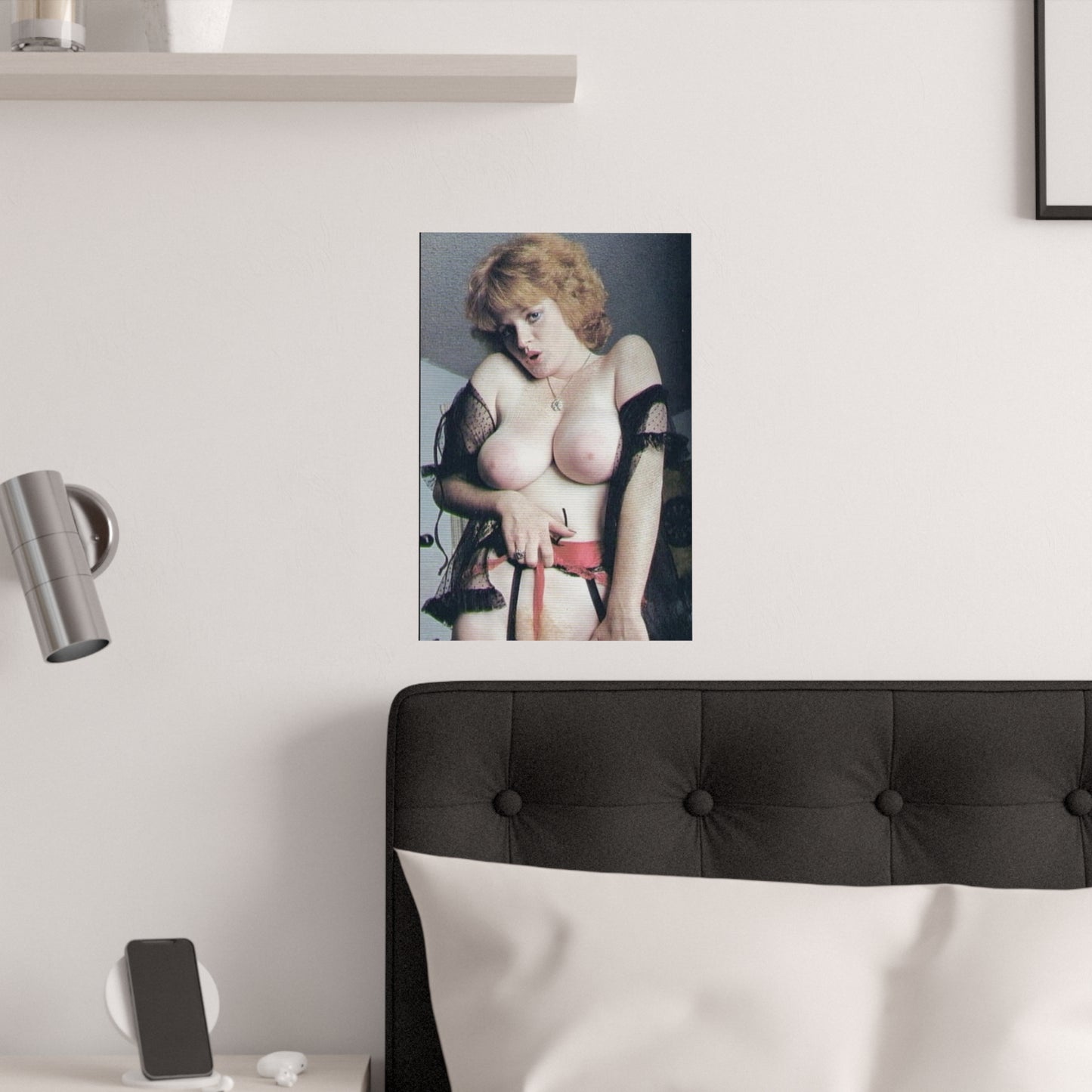 Satin Posters (210gsm) Retro Pornstar Lisa De Leeuw Nude
