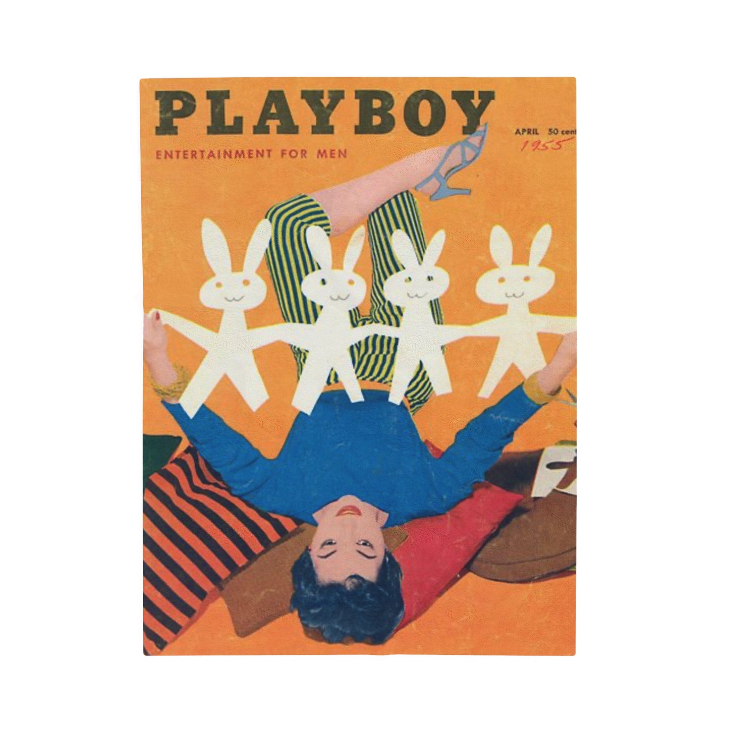 Velveteen Plush Blanket Magazine Cover April 1957