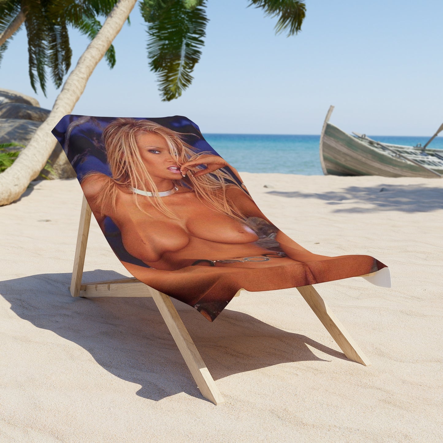 Beach Towel Pornstar Jenna Jameson Nude