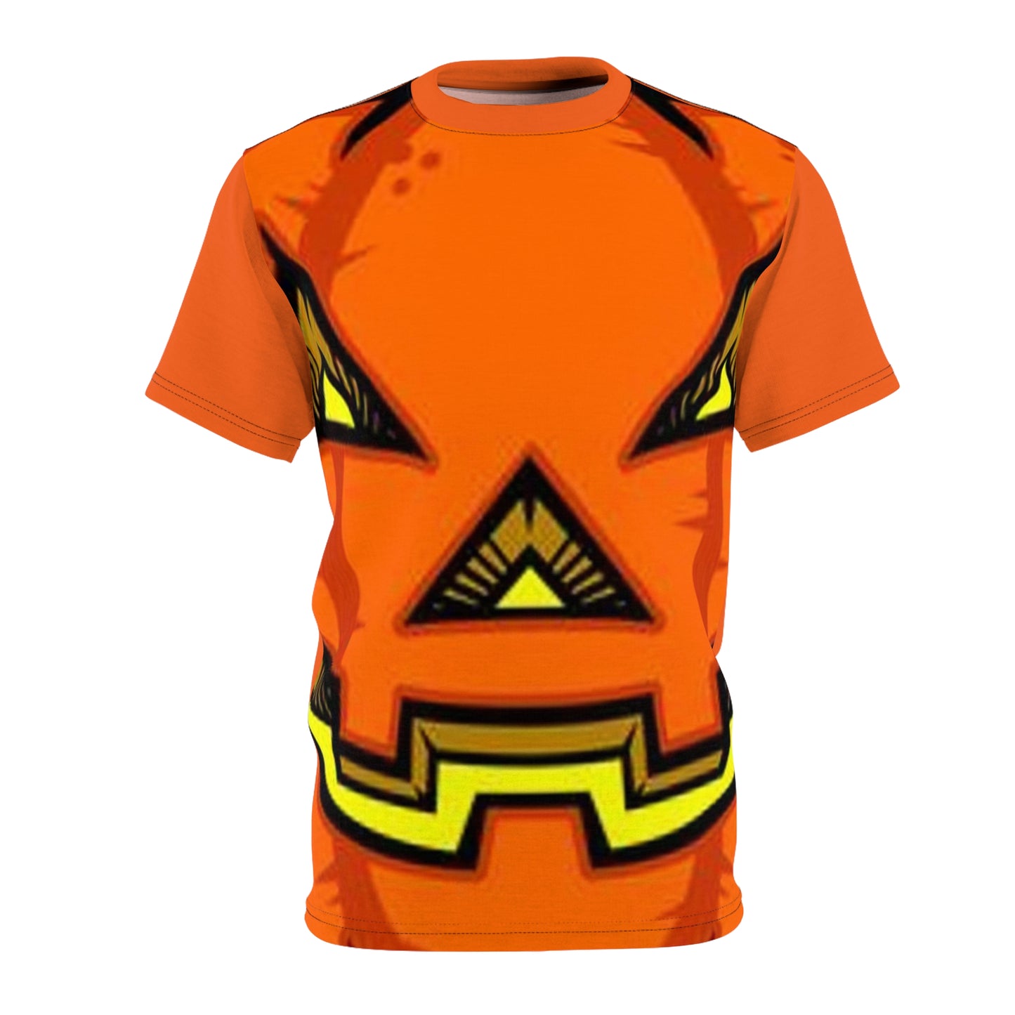 Unisex Cut & Sew Tee (AOP) Halloween Jack-O-Lantern
