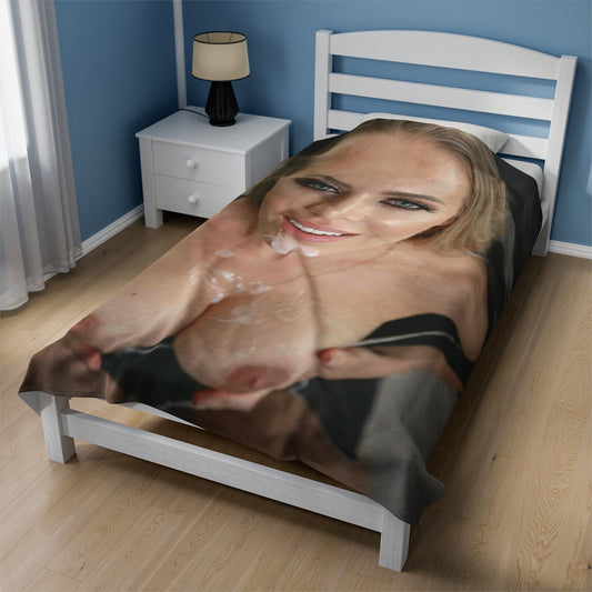 Velveteen Plush Blanket Cumshot Target Nicole Aniston Facial Tits