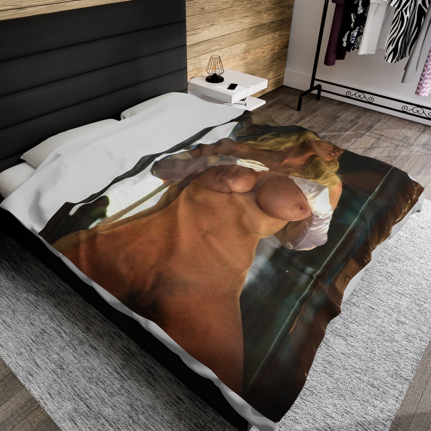 Velveteen Plush Blanket Pornstar Jenna Jameson Nude