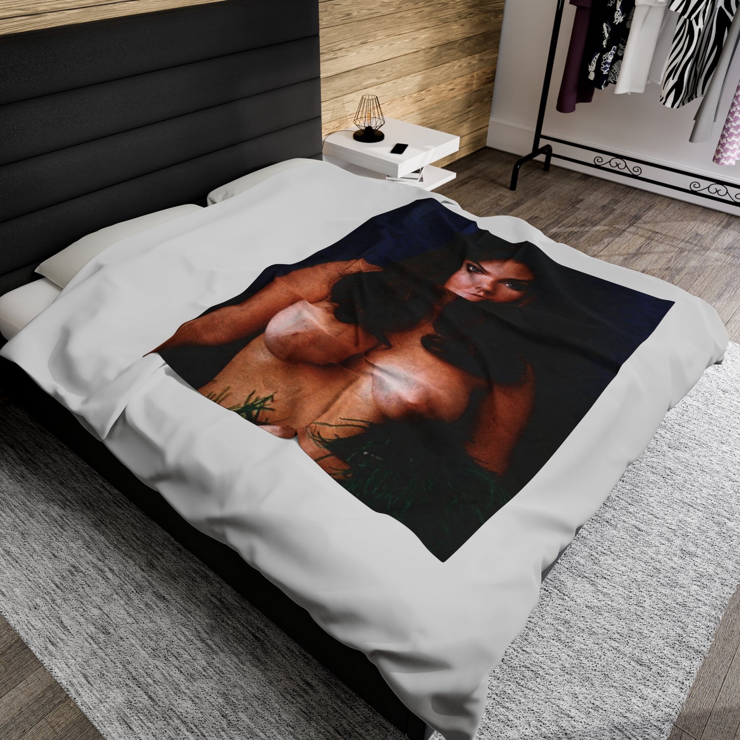 Velveteen Plush Blanket Playboy Playmate Cynthia Myers Nude