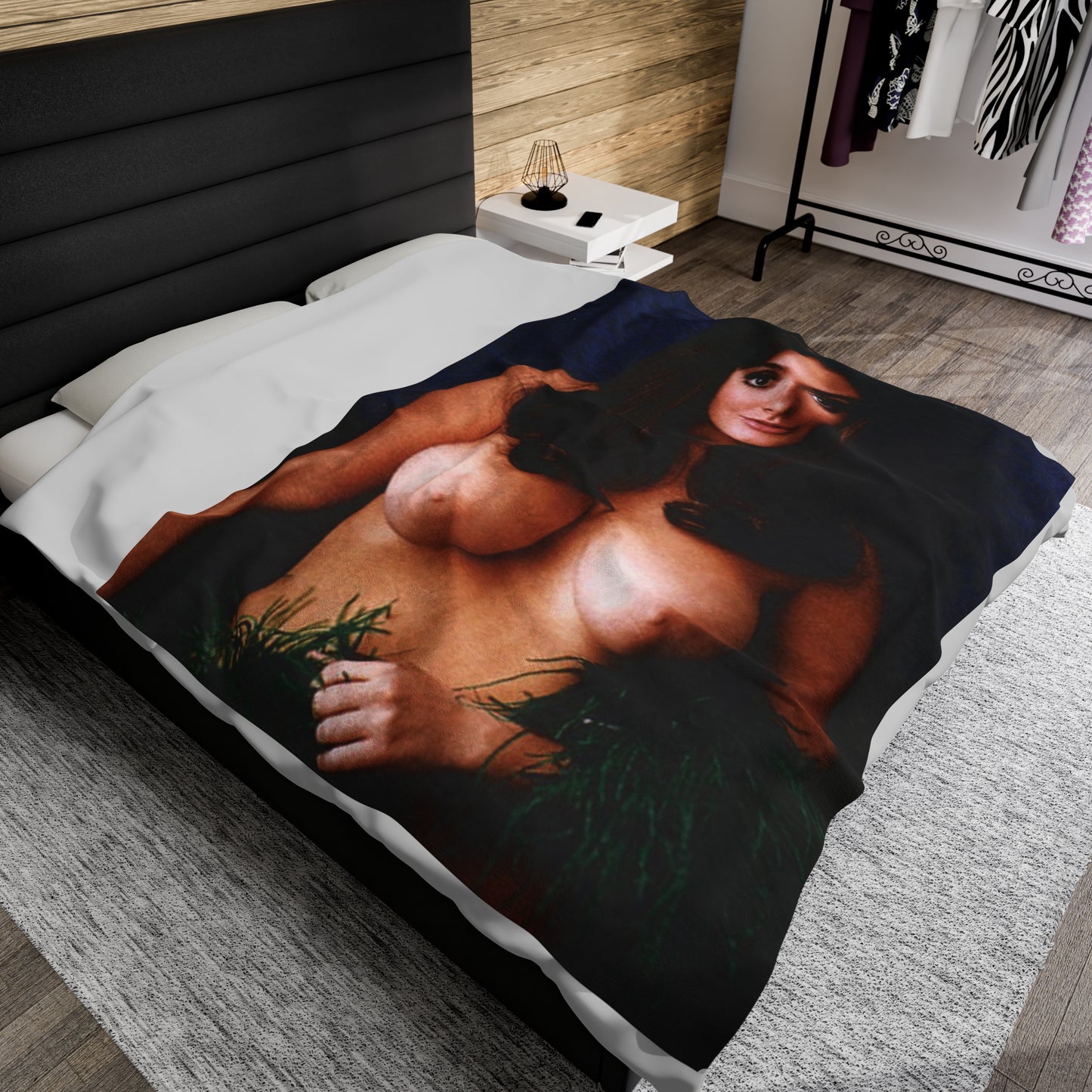 Velveteen Plush Blanket Playboy Playmate Cynthia Myers Nude