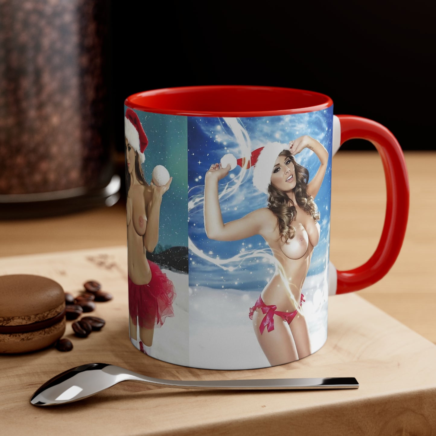 Accent Coffee Mug, 11oz Nude Christmas Pornstars