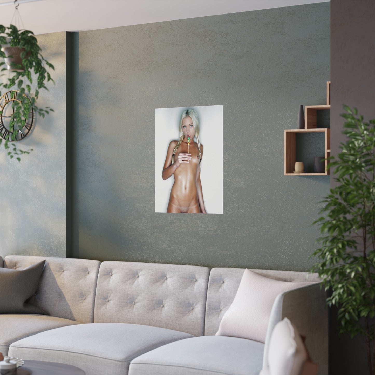 Satin Posters (210gsm) Franziska Facella Pigtails Nude