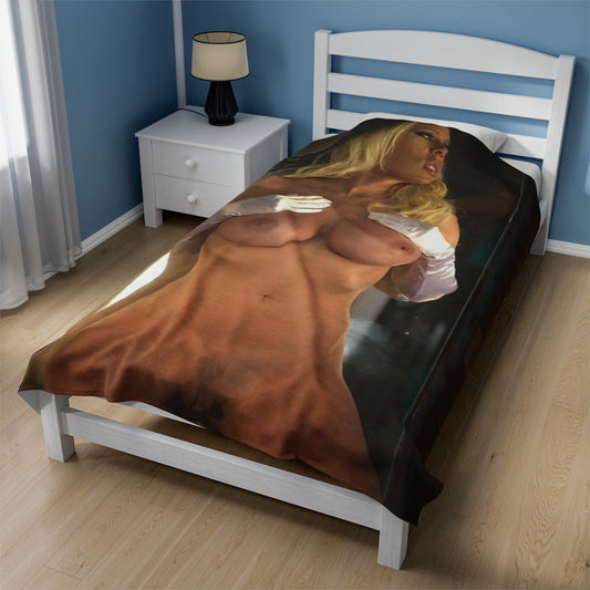 Velveteen Plush Blanket Pornstar Jenna Jameson Nude