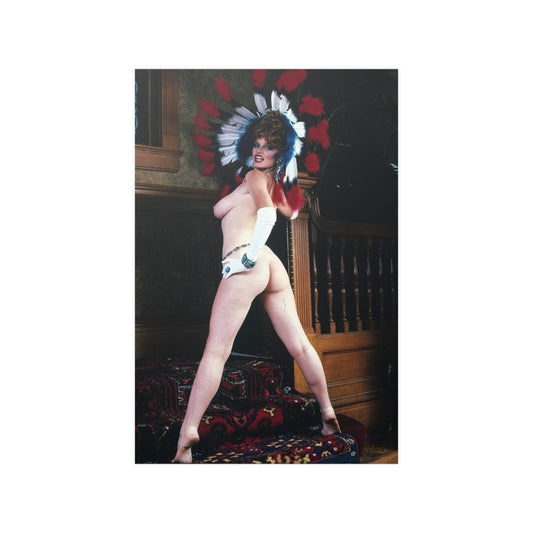Satin Posters (210gsm) Retro Porn Star Lisa De Leeuw Nude