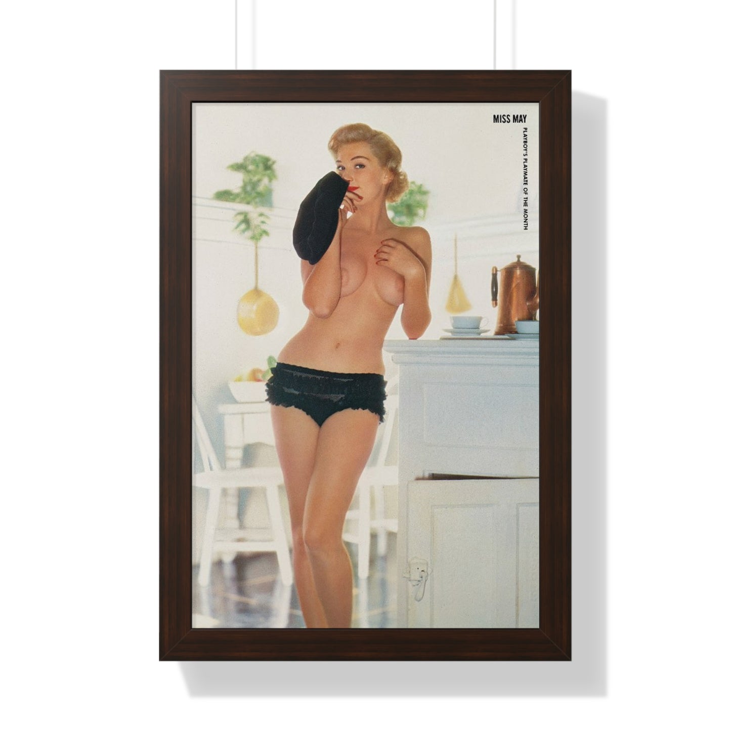 Framed Vertical Poster Playboy Playmate May 1956 Marion Scott