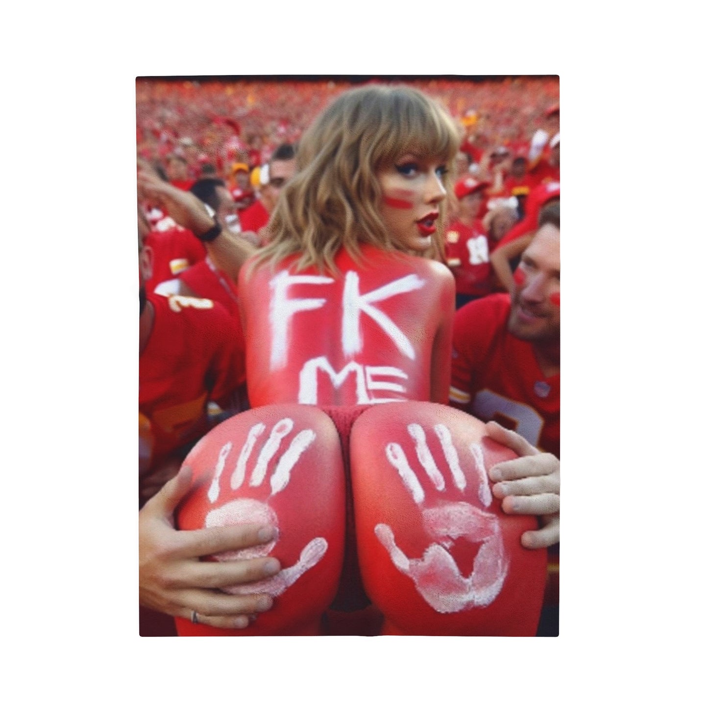 Velveteen Plush Blanket Taylor Swift AI Nudes