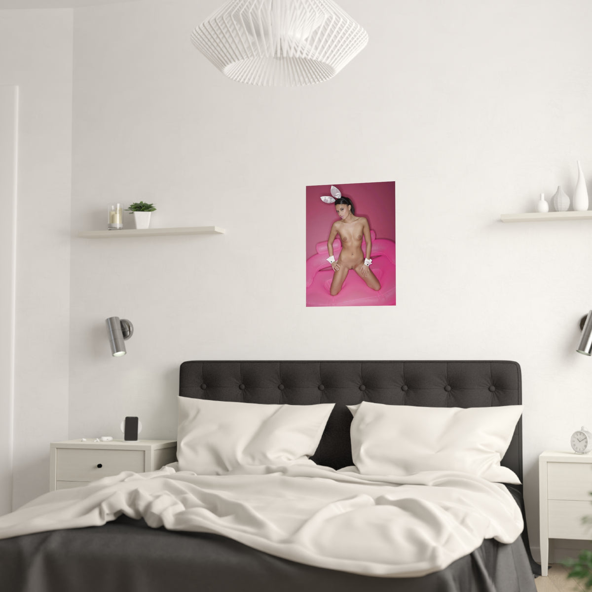 Satin Posters (210gsm) Tight Nude Bunny Ears