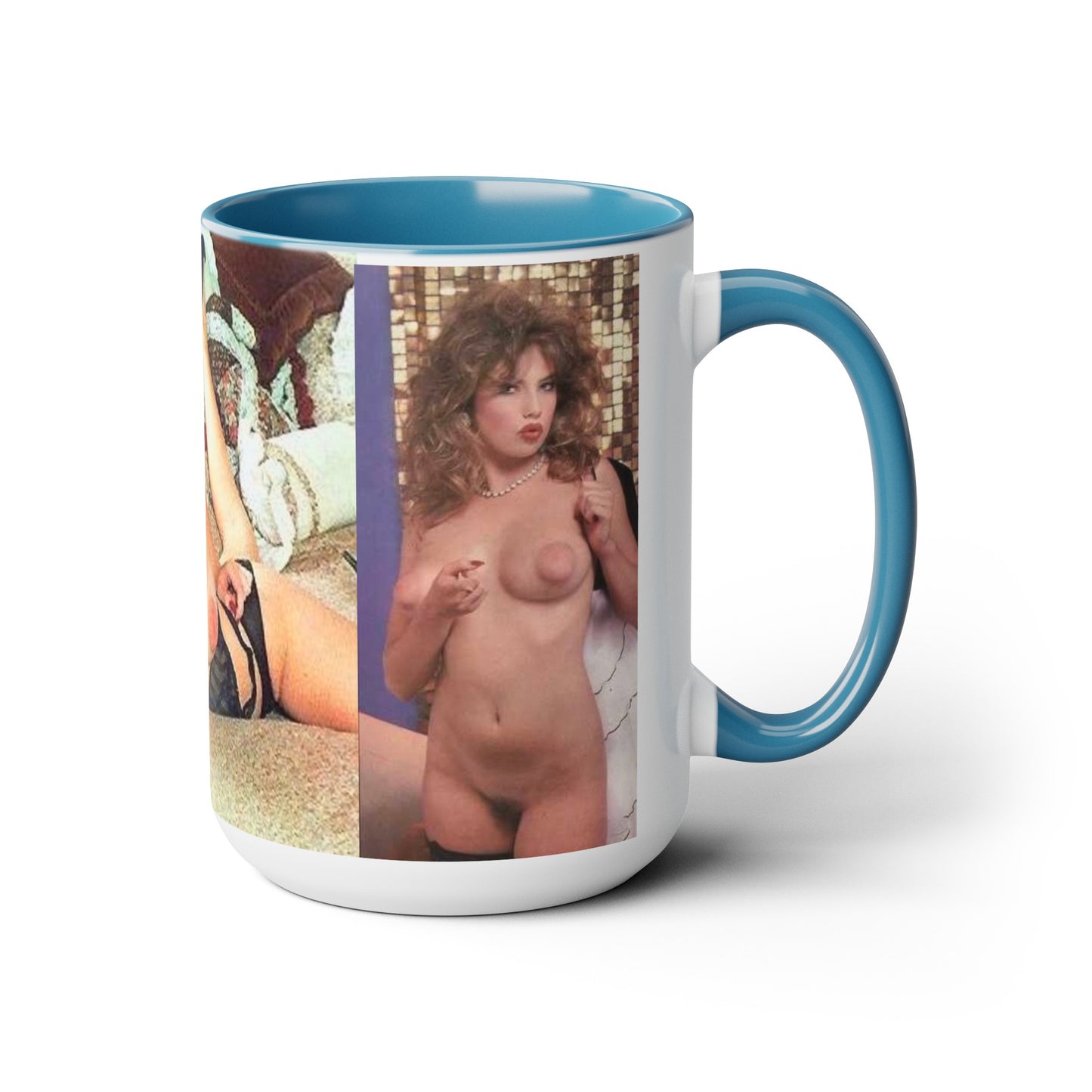 Two-Tone Coffee Mugs, 15oz Traci Lords Nude