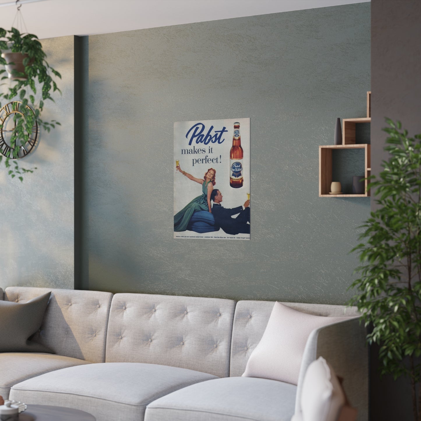 Satin Posters (210gsm) Retro Beer Advertisement Pabst