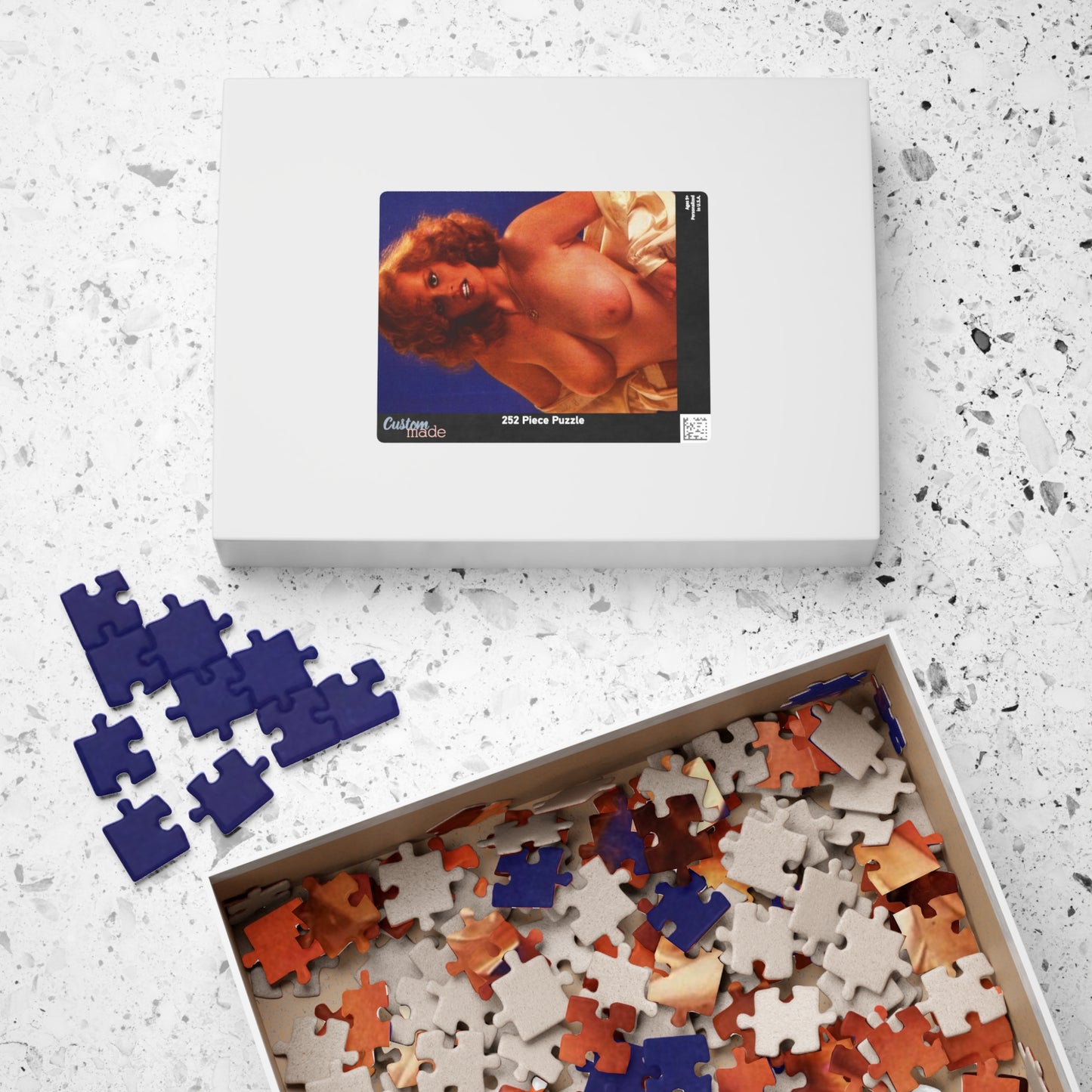 Puzzle (110, 252, 520, 1014-piece) Retro Pornstar Lisa De Leeuw Nude