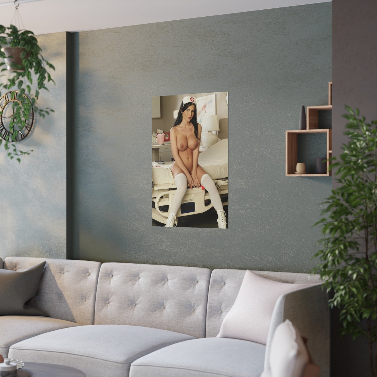 Satin Posters (210gsm) Sexy Nude Nurse Rebecca Linares