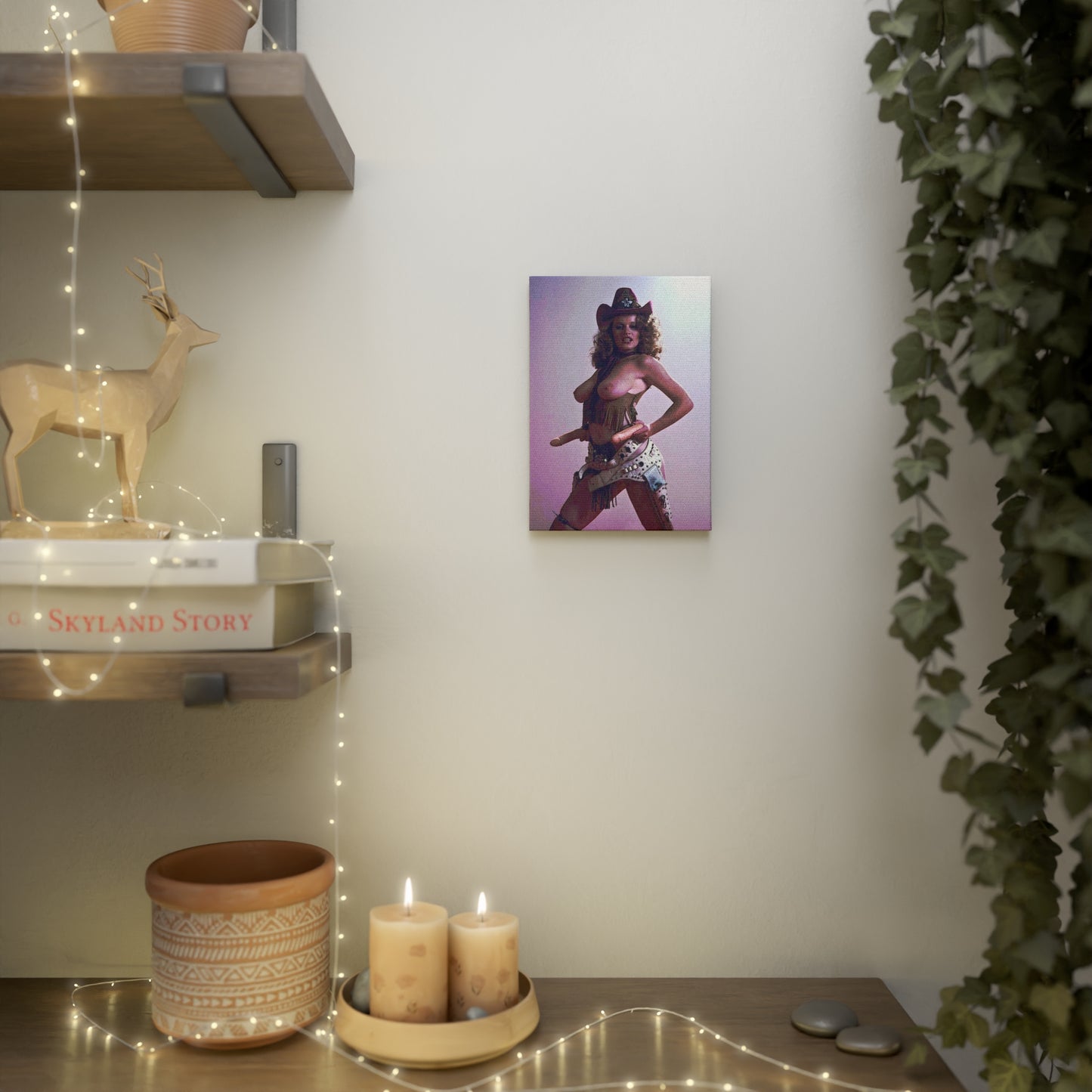 Canvas Photo Tile Retro Pornstar Lisa De Leeuw Nude