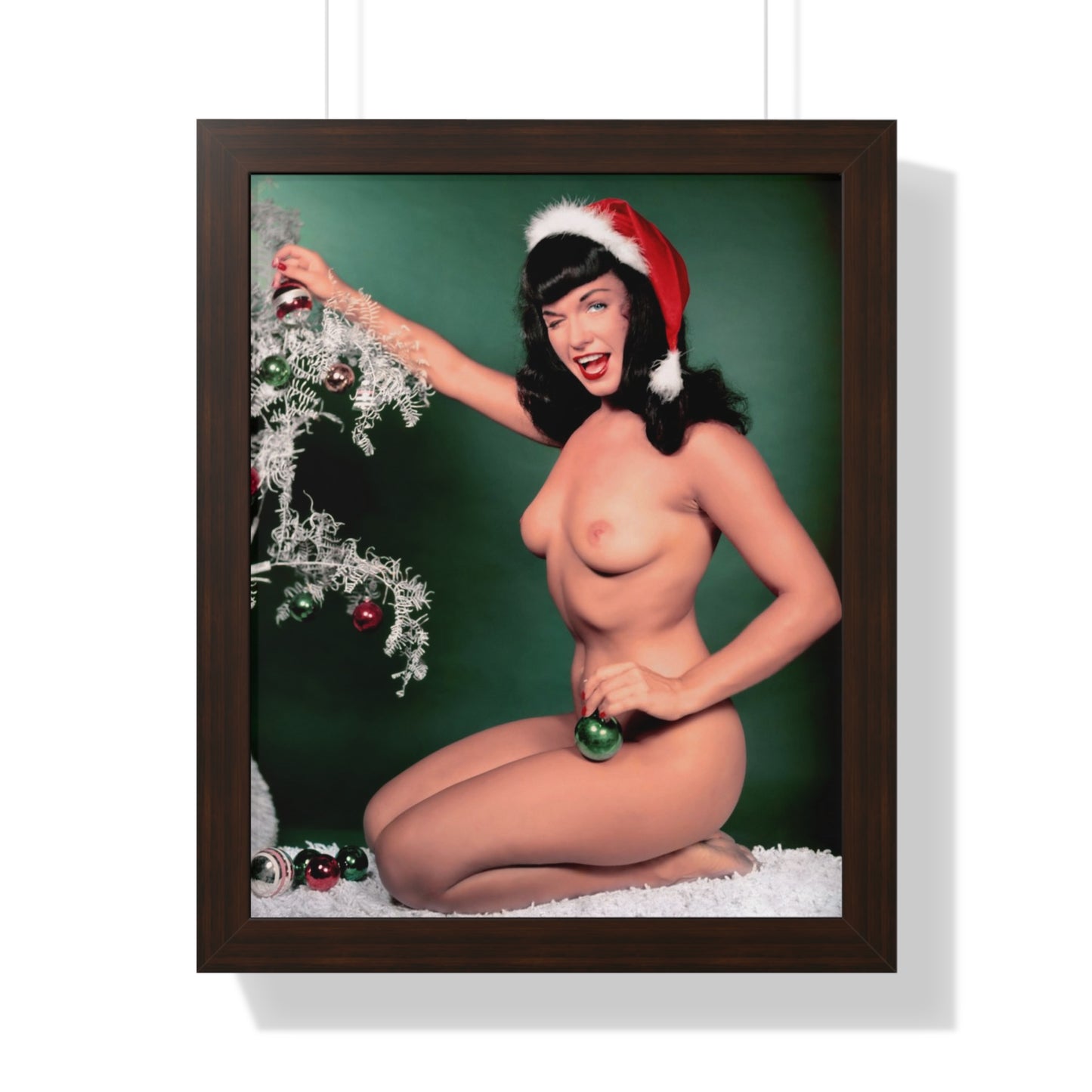 Framed Vertical Poster Playboy Playmate January 1955 Bettie Page