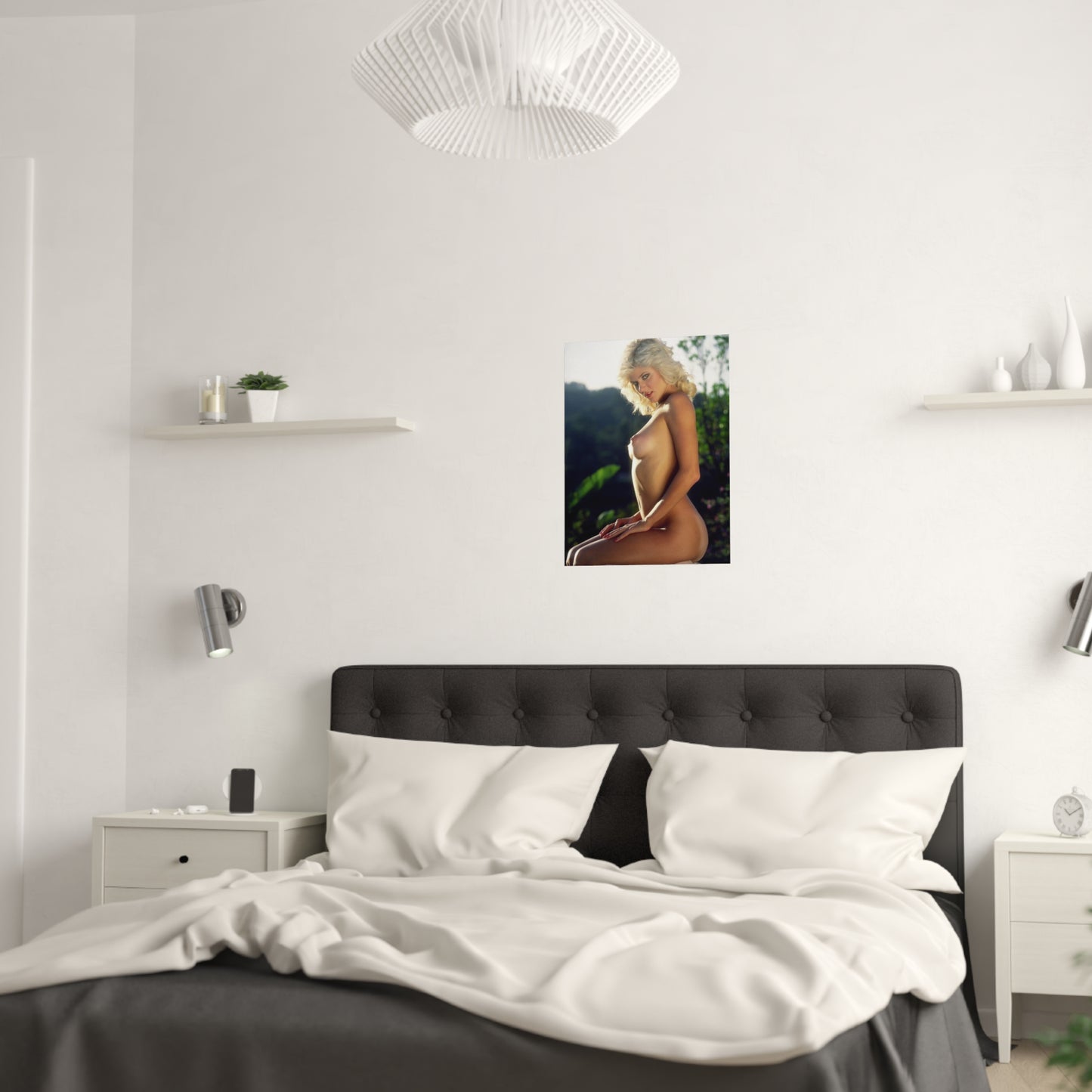 Satin Posters (210gsm) Retro Porn Star Ginger Lynn Nude